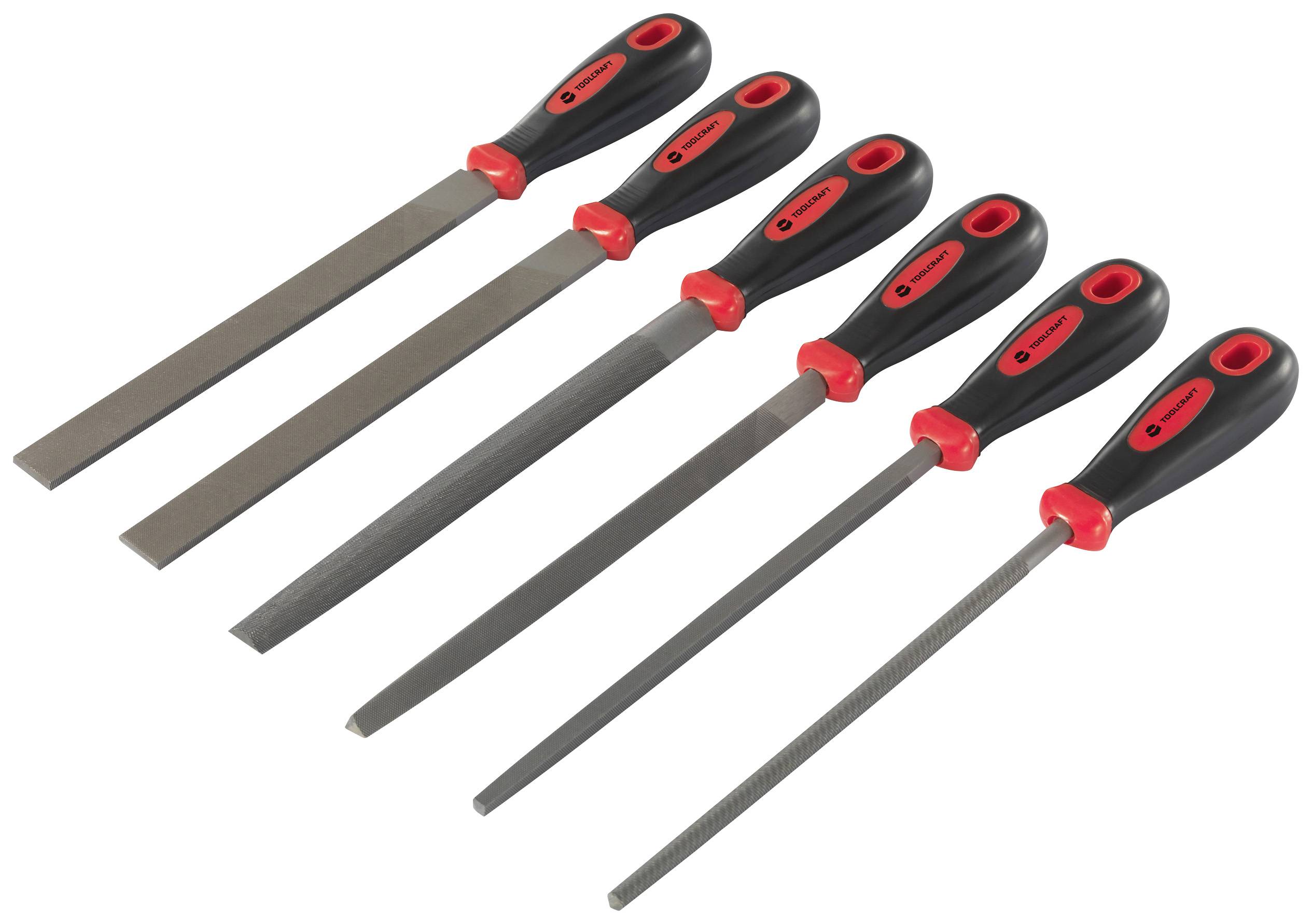 TOOLCRAFT TO-7873782 6-tlg. Stahlfeilen-Set Länge 370mm 1 Set