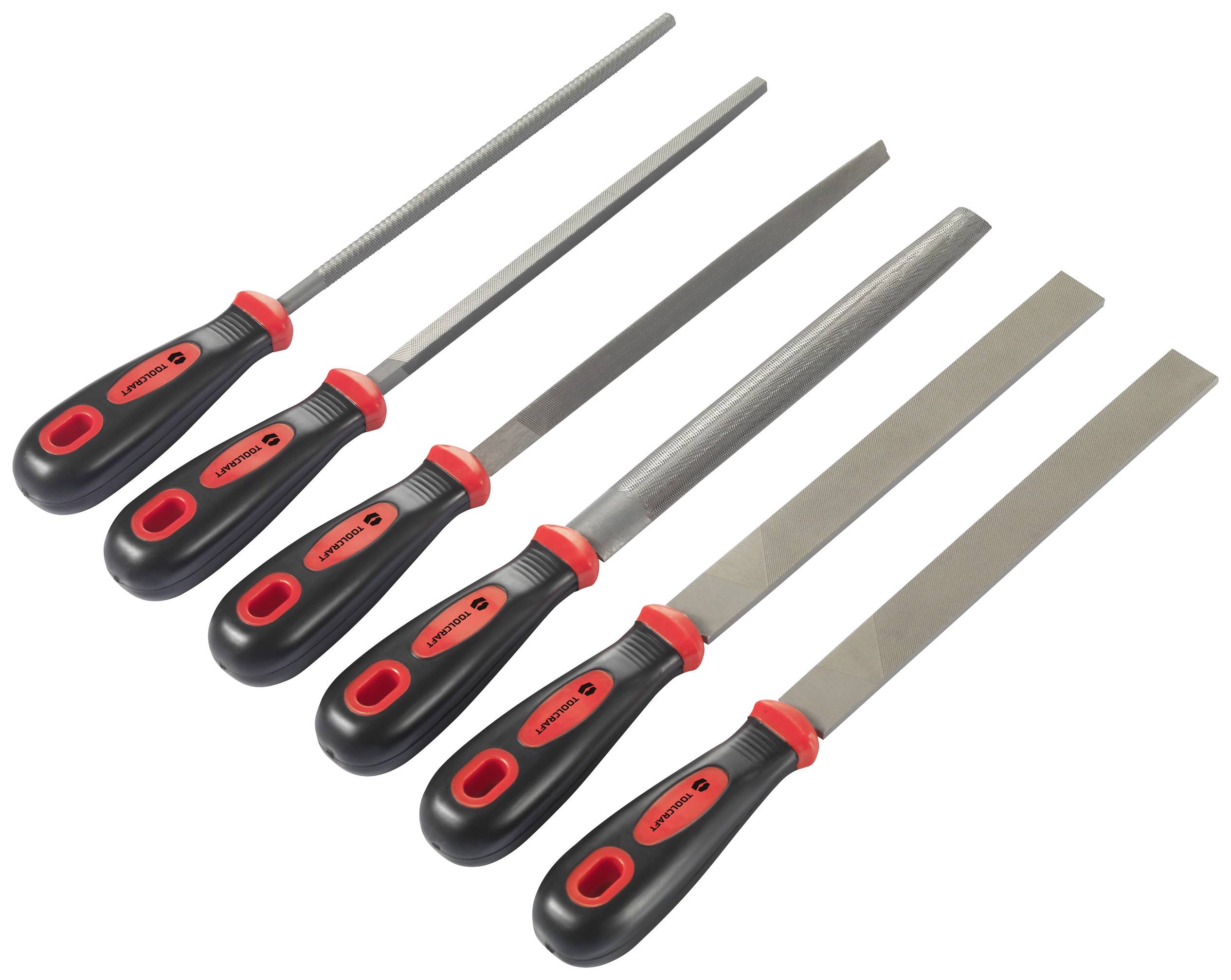 TOOLCRAFT TO-7873782 6-tlg. Stahlfeilen-Set Länge 370mm 1 Set