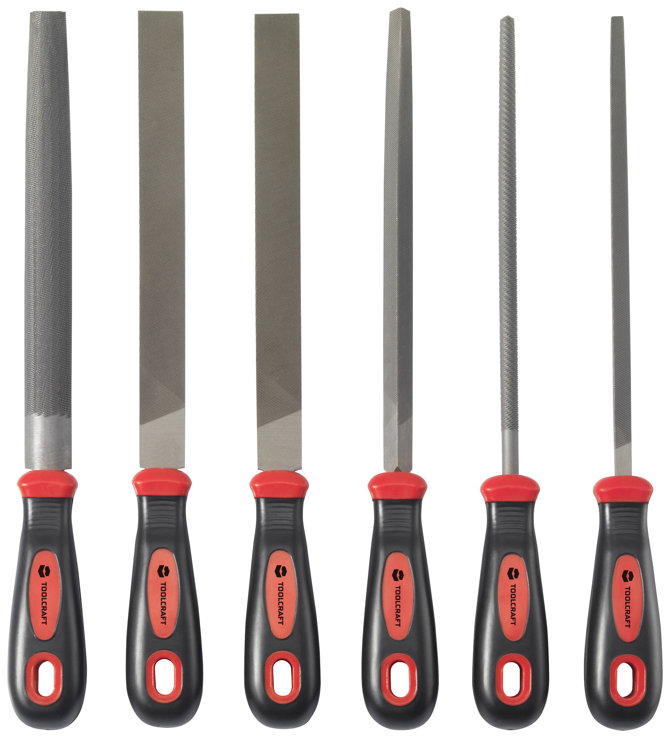 TOOLCRAFT TO-7873782 6-tlg. Stahlfeilen-Set Länge 370mm 1 Set