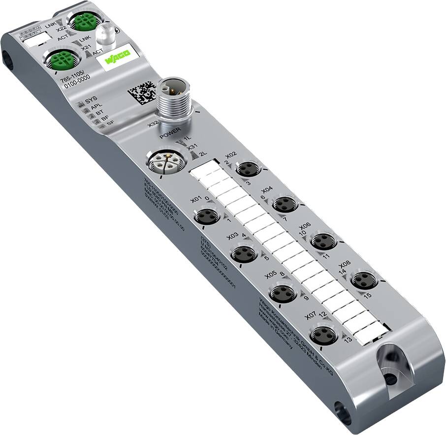 WAGO 765-1105/100-000 Sensor/Aktorbox passiv M12-Verteiler mit Metallgewinde 1 St.