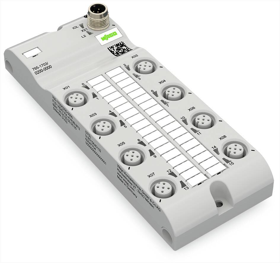 WAGO 765-1703/200-000 Sensor/Aktorbox passiv M12-Verteiler mit Metallgewinde 1 St.