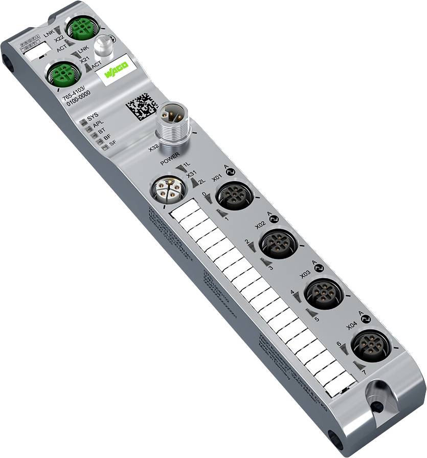 WAGO 765-4103/100-000 Sensor/Aktorbox passiv M12-Verteiler mit Metallgewinde 1St.