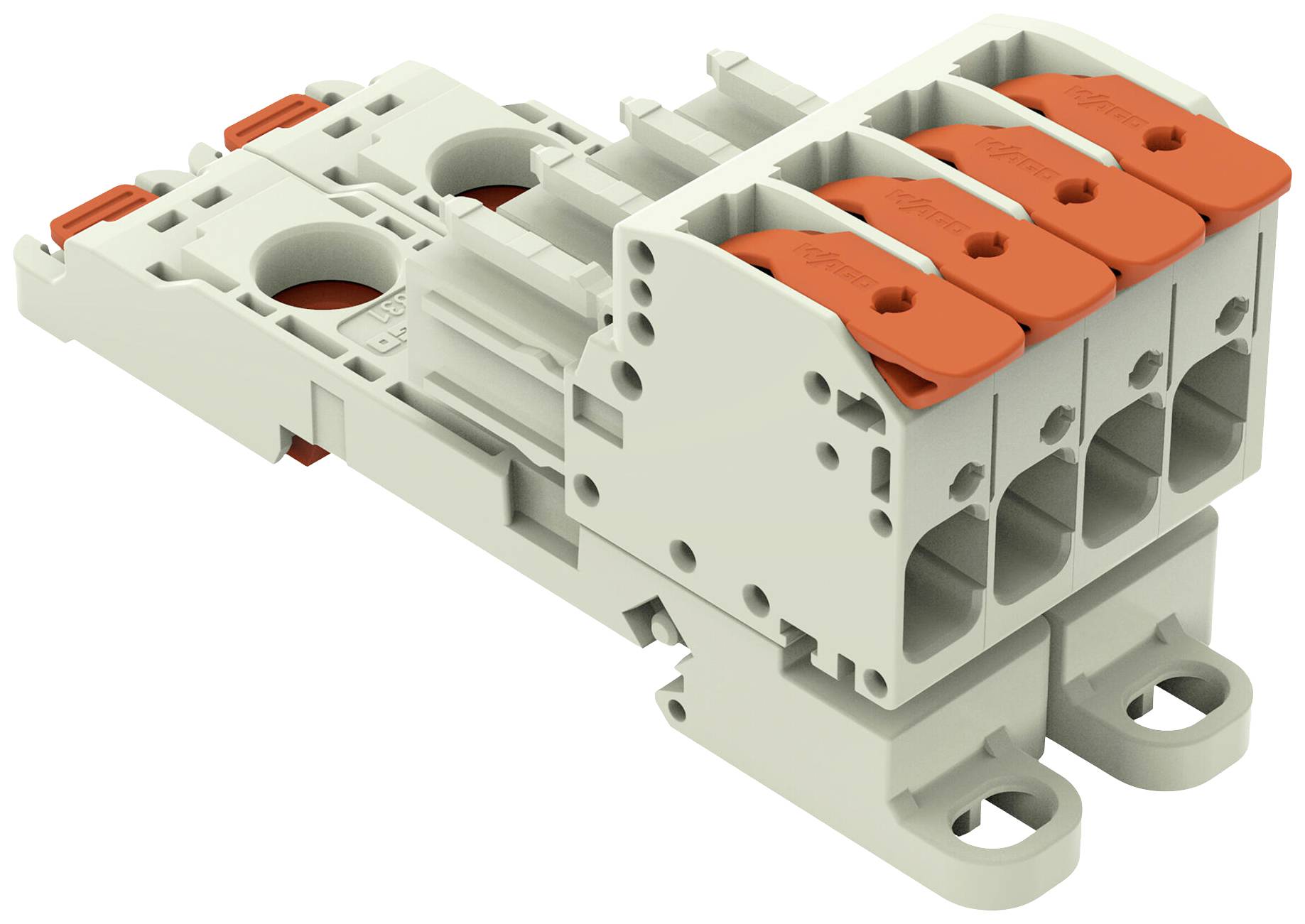 WAGO Buchsengehäuse-Kabel Rastermaß: 7.62mm 831-1104/306-000 6St.