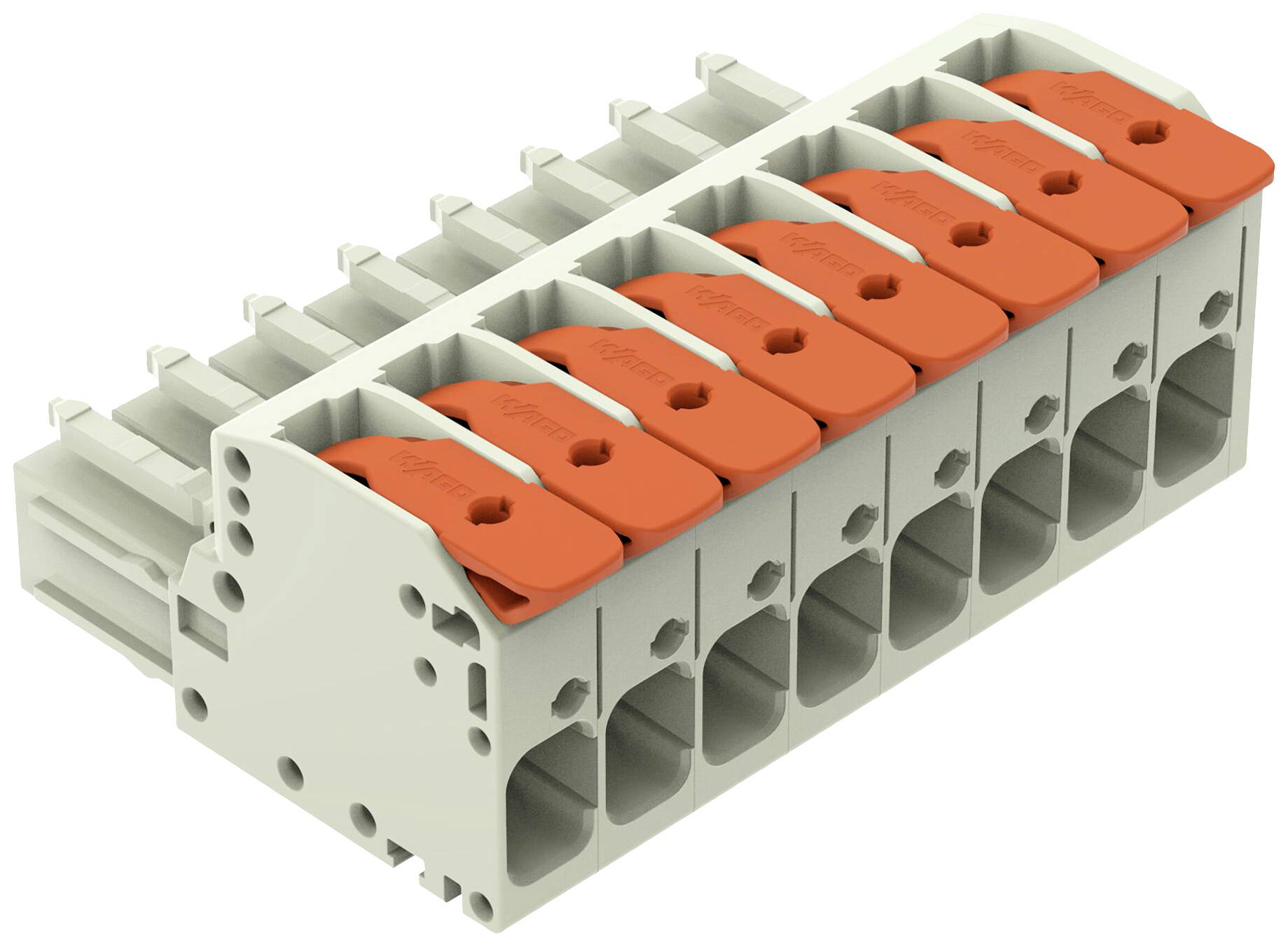 WAGO Buchsengehäuse-Kabel Rastermaß: 7.62mm 831-1108/322-000 6St.