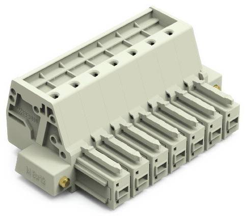 WAGO Buchsengehäuse-Kabel Rastermaß: 7.62 mm 831-3107/107-000 12 St.