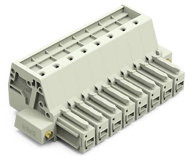 WAGO Buchsengehäuse-Kabel Rastermaß: 7.62 mm 831-3108/107-000 12 St.