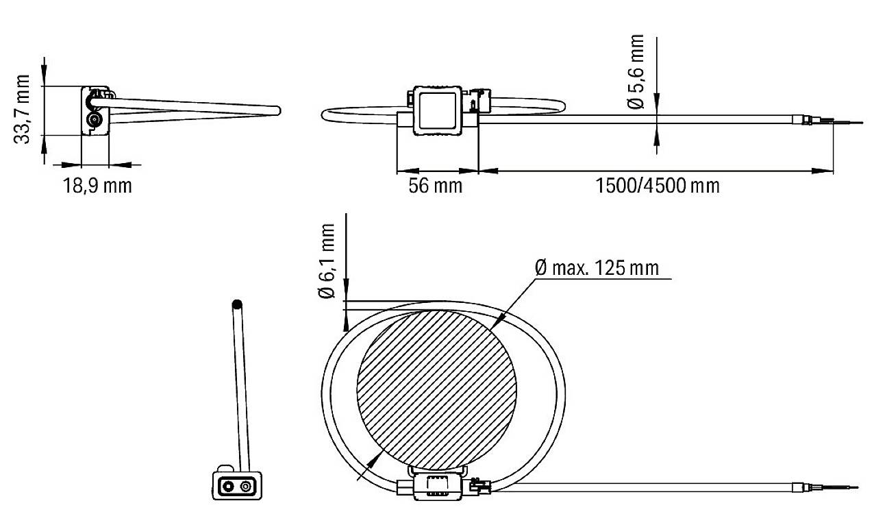 WAGO 855-9450/2000-1251 Stromwandlermodul Primärstrom 1000A Leiterdurchführung Ø:125mm 1St.