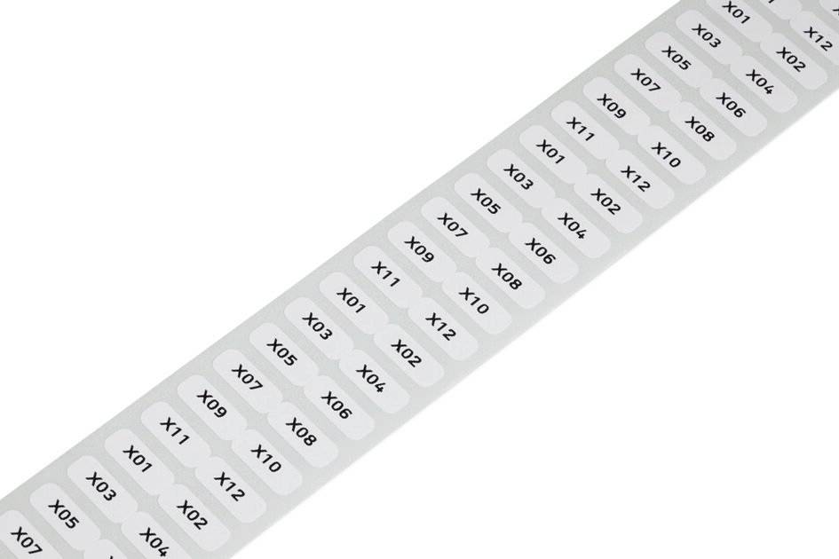 WAGO 210-805/000-002 Etikett für Thermotransferbedruckung 15 x 6mm Farbe Beschriftungsfeld: Gelb Anzahl Etiketten: 3000