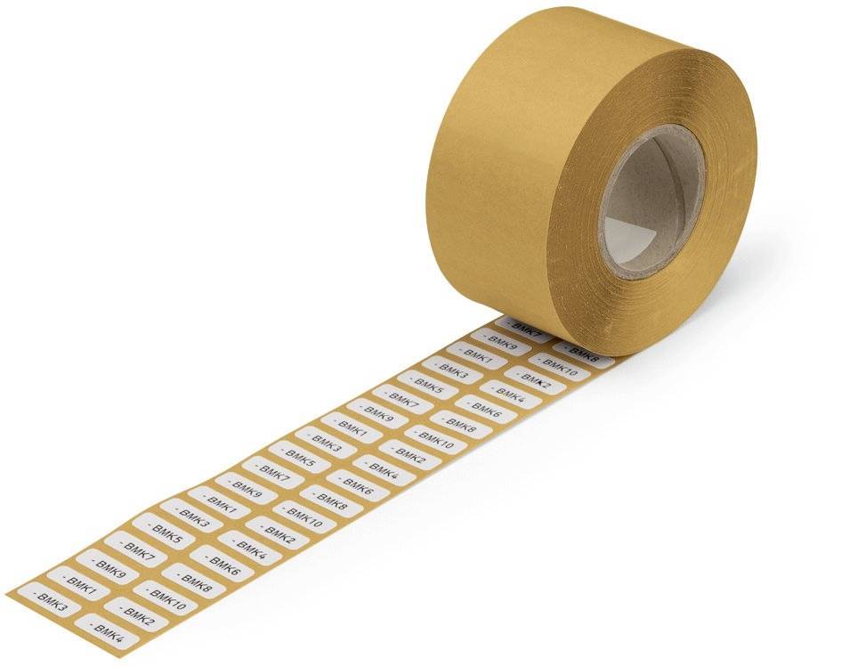 WAGO 210-811 Etikett für Thermotransferbedruckung 20 x 7mm Farbe Beschriftungsfeld: Weiß Anzahl Etiketten: 3000