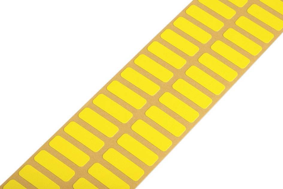 WAGO 210-811/000-002 Etikett für Thermotransferbedruckung 20 x 7mm Farbe Beschriftungsfeld: Gelb Anzahl Etiketten: 3000