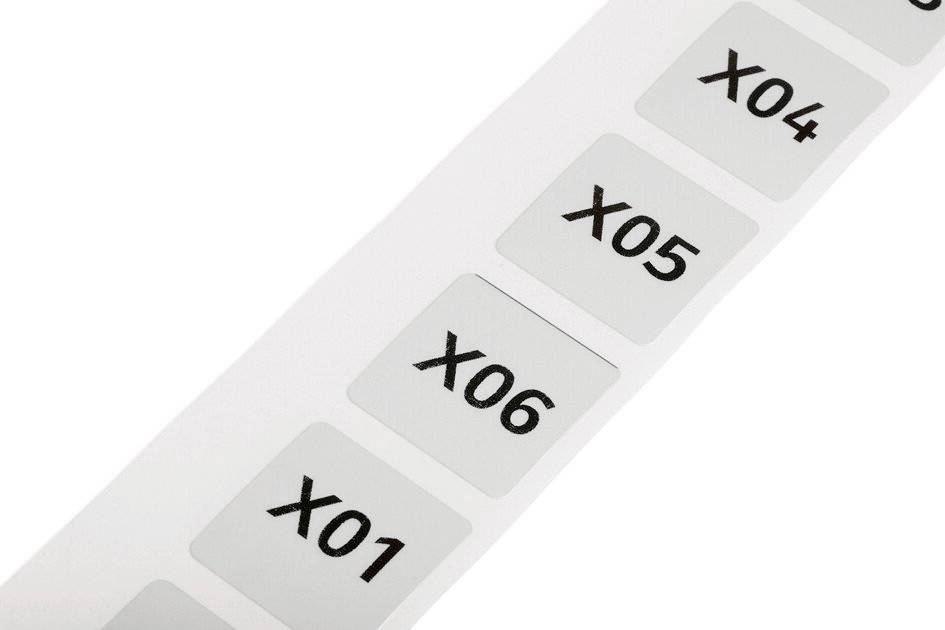 WAGO 210-854 210-854 Etiketten für Thermotransferdrucker Beschriftungsfläche: 28 x 28mm Silber Anzahl Markierer: 500 500St.