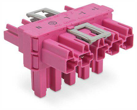 WAGO 770-1743/080-000 Steckverbinder WINSTA MIDI T-Verteiler Gesamtpolzahl: 5 25A Pink 50St.
