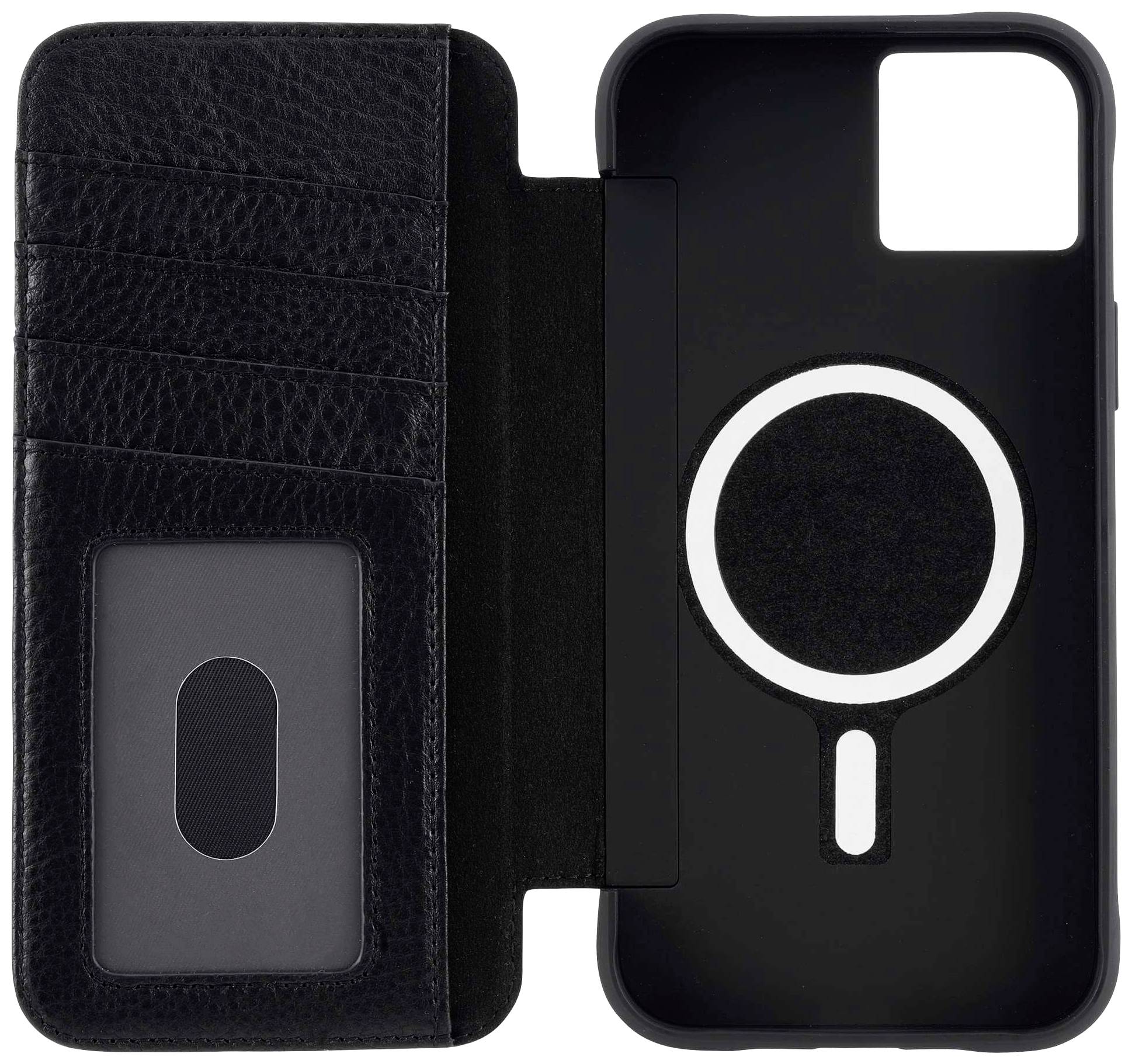 Case-Mate Wallet MagSafe BookCase Booklet Apple iPhone 14 Plus Schwarz MagSafe kompatibel CM049258