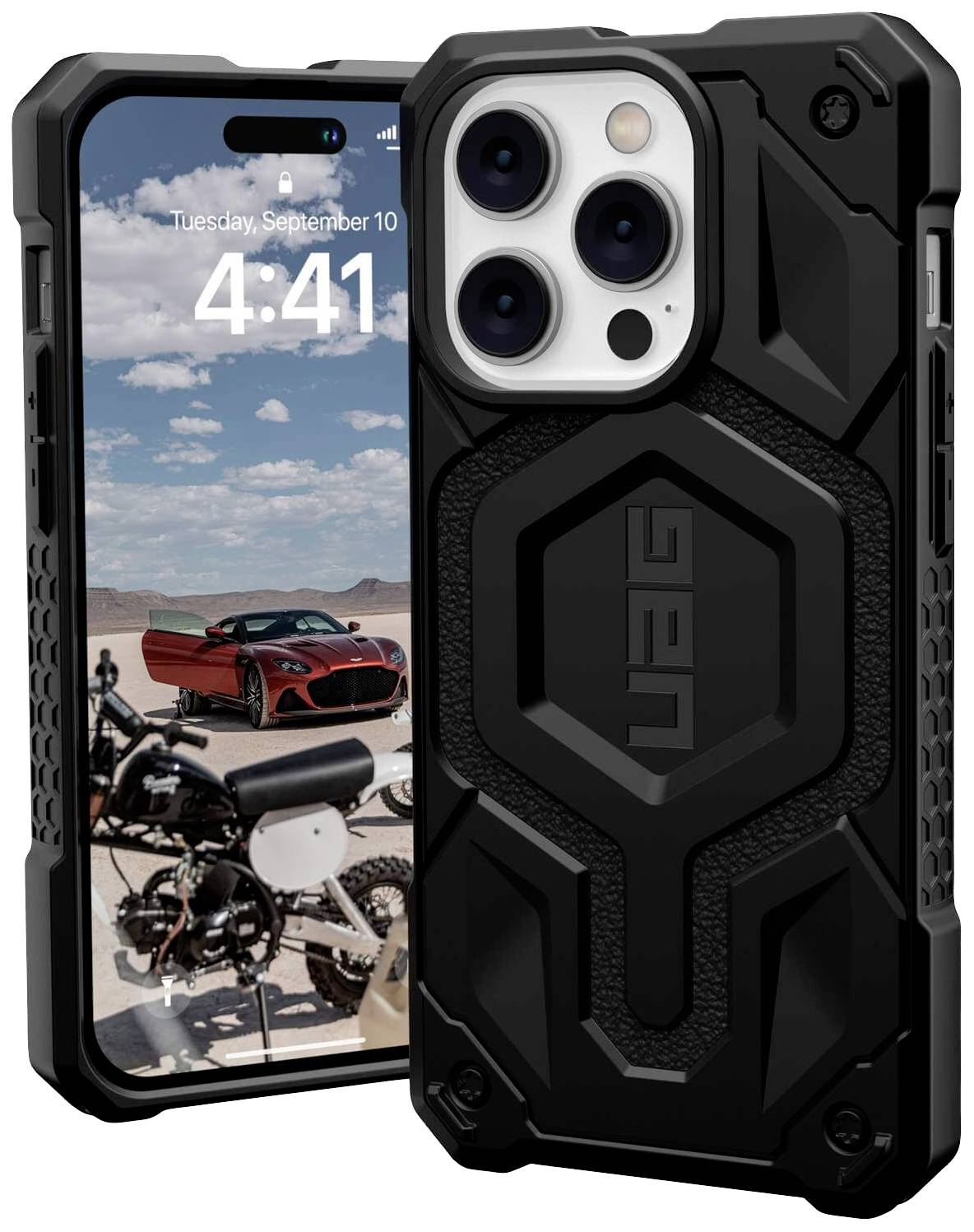 Urban Armor Gear Monarch Pro MagSafe Case Apple iPhone 14 Pro Schwarz MagSafe kompatibel 114030114040