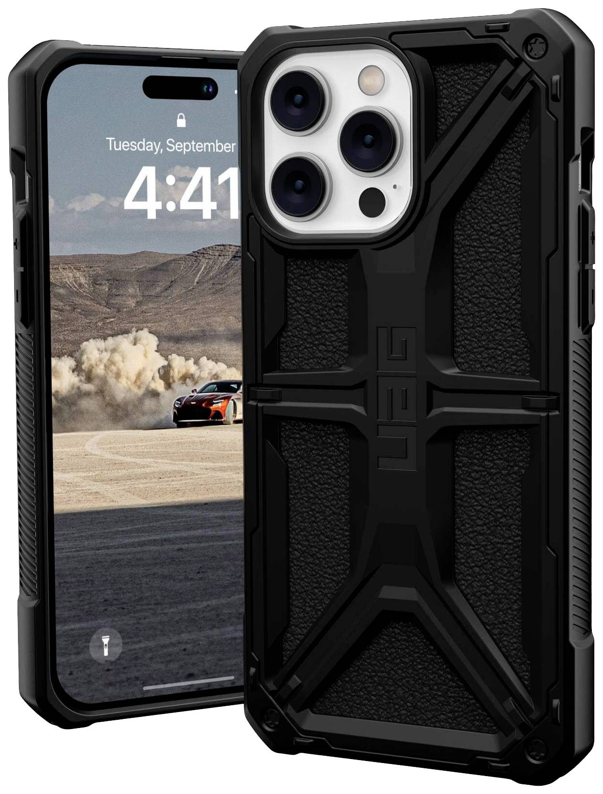 Urban Armor Gear Monarch Case Apple iPhone 14 Pro Max Schwarz MagSafe kompatibel 114035114040