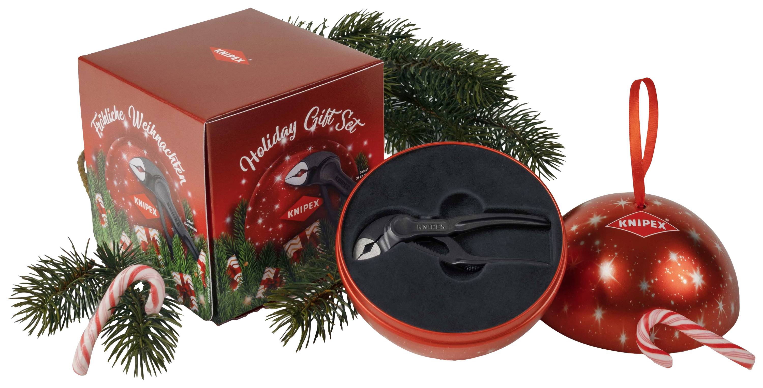 Knipex Cobra®XS XMAS 87 00 100 XMAS Wasserpumpenzange Schlüsselweite (metrisch) 24 mm 100 mm