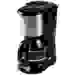 DOMO DO1065K Kaffeemaschine Schwarz, Edelstahl Fassungsvermögen Tassen=12 Display, Timerfunktion, Glaskanne