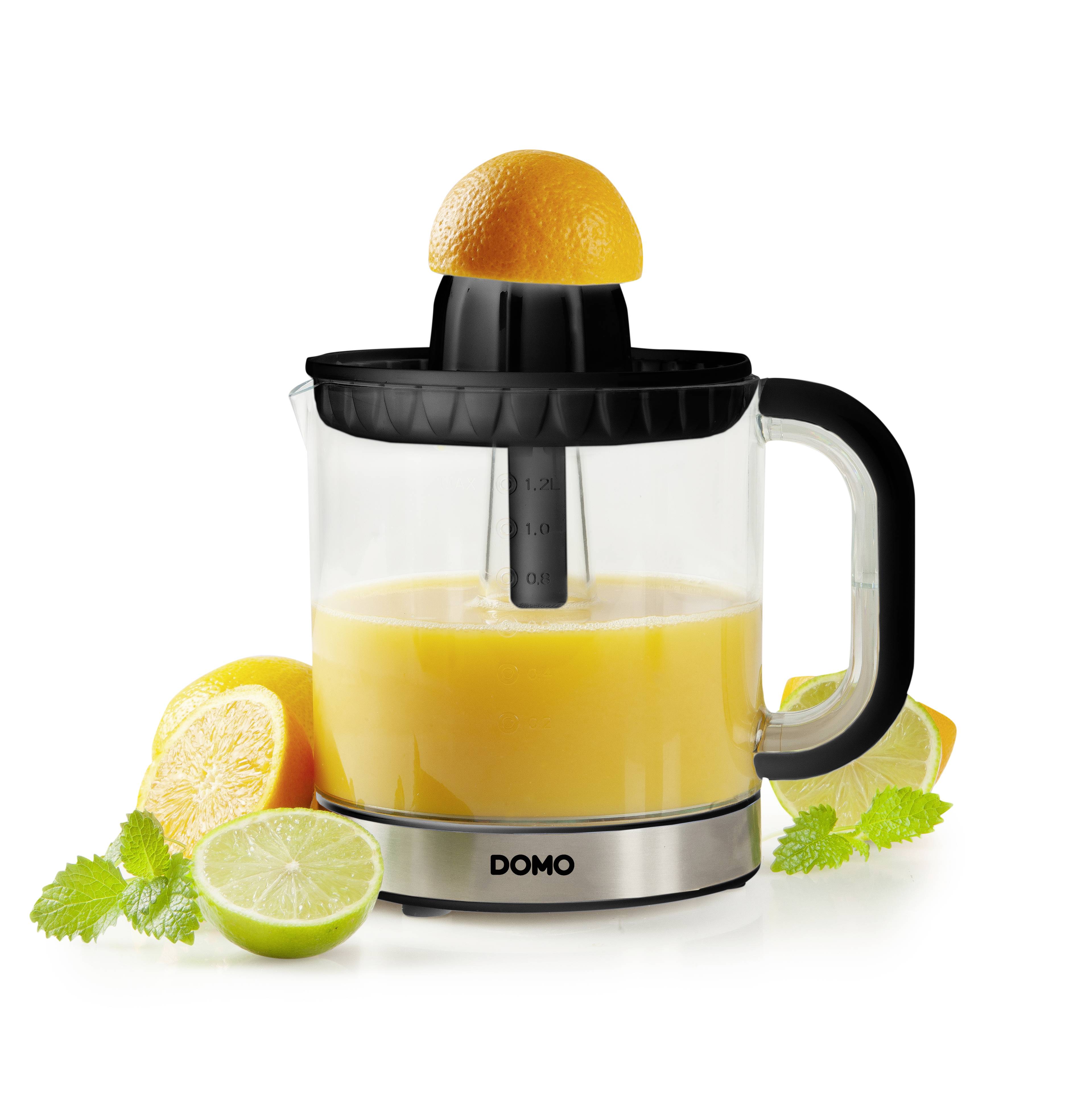 DOMO Zitruspresse DO9235J 40W Schwarz, Silber