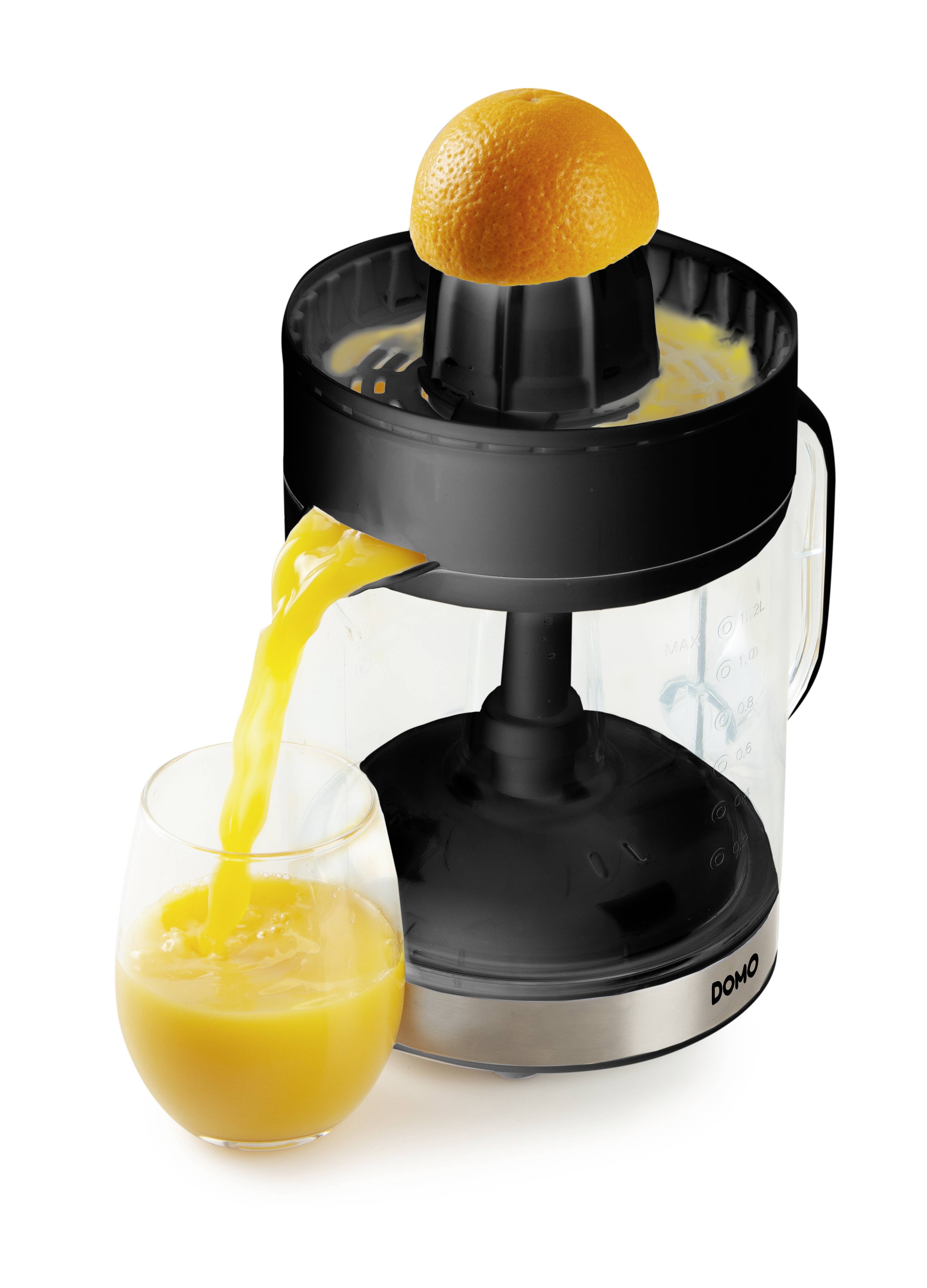 DOMO Zitruspresse DO9235J 40W Schwarz, Silber