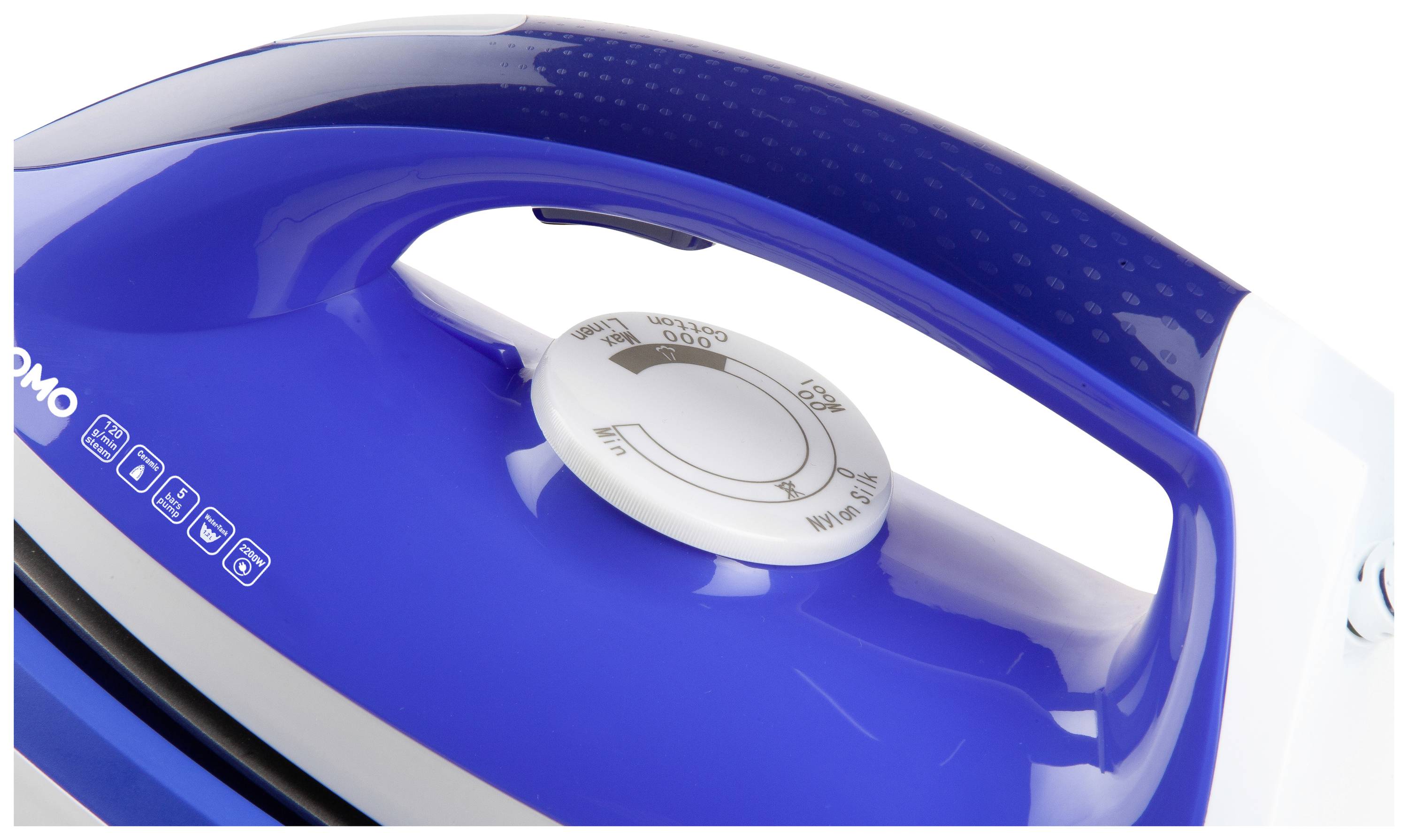 DOMO DO1069S Dampfbügeleisen Blau-Weiß 2200W