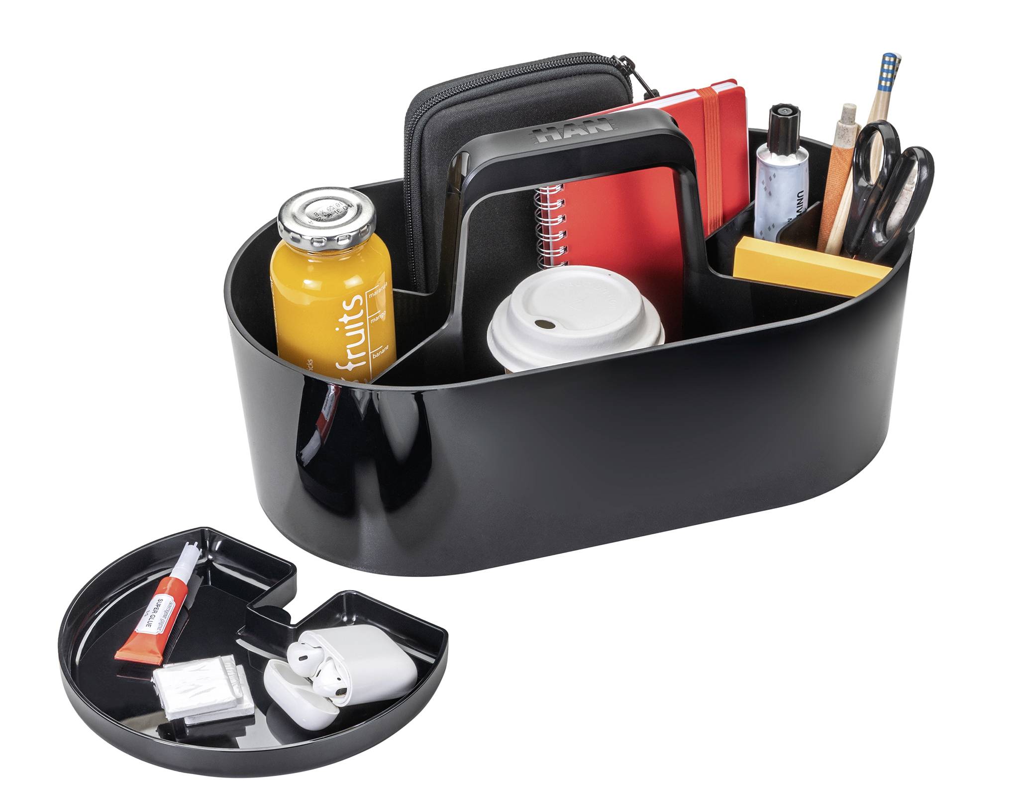 HAN LOFT 1200-13 Tischorganizer Schwarz Anzahl der Fächer: 4