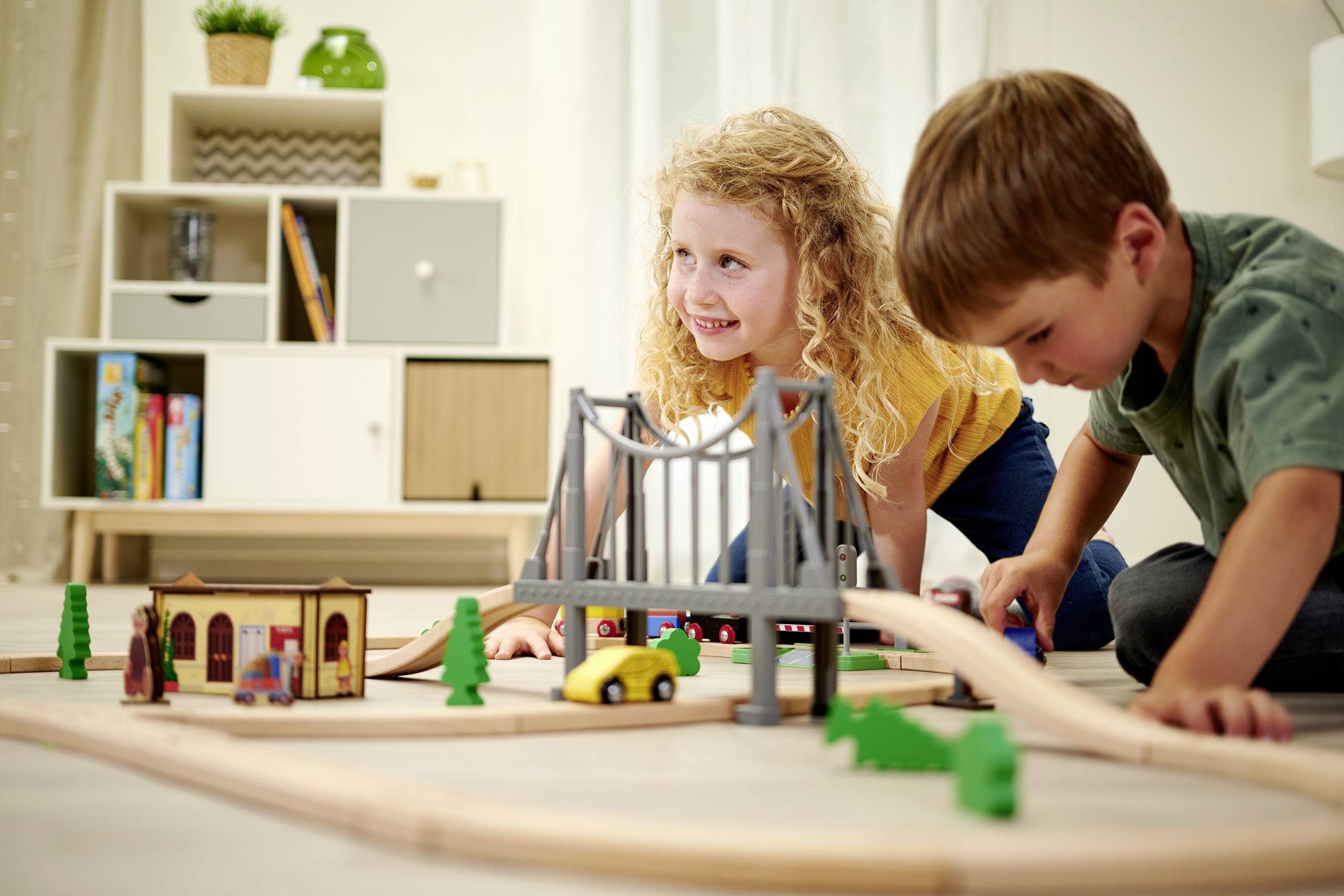 Eichhorn Bahn, Bahnset mit Brücke 55-tlg. 100006204