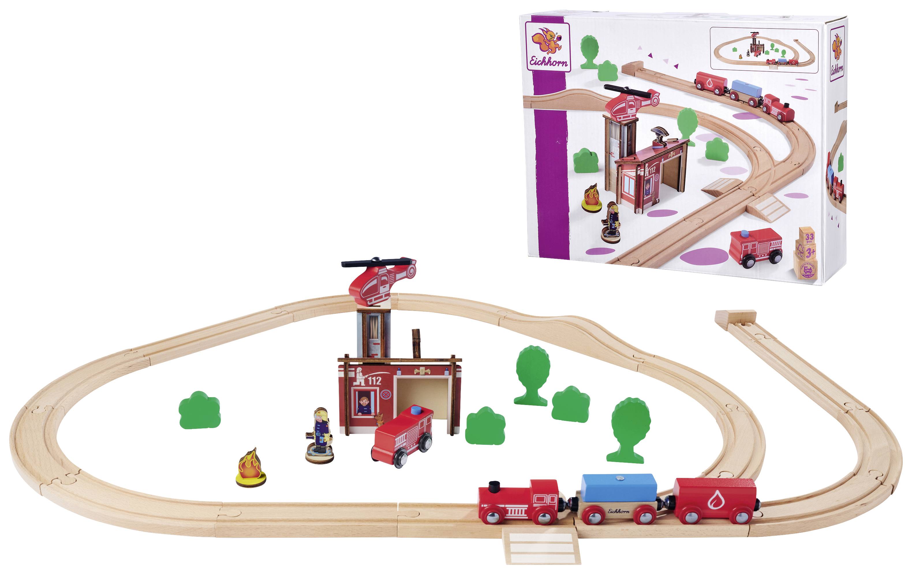 Eichhorn Bahn, Set Feuerwehr 33-tlg. 100006205