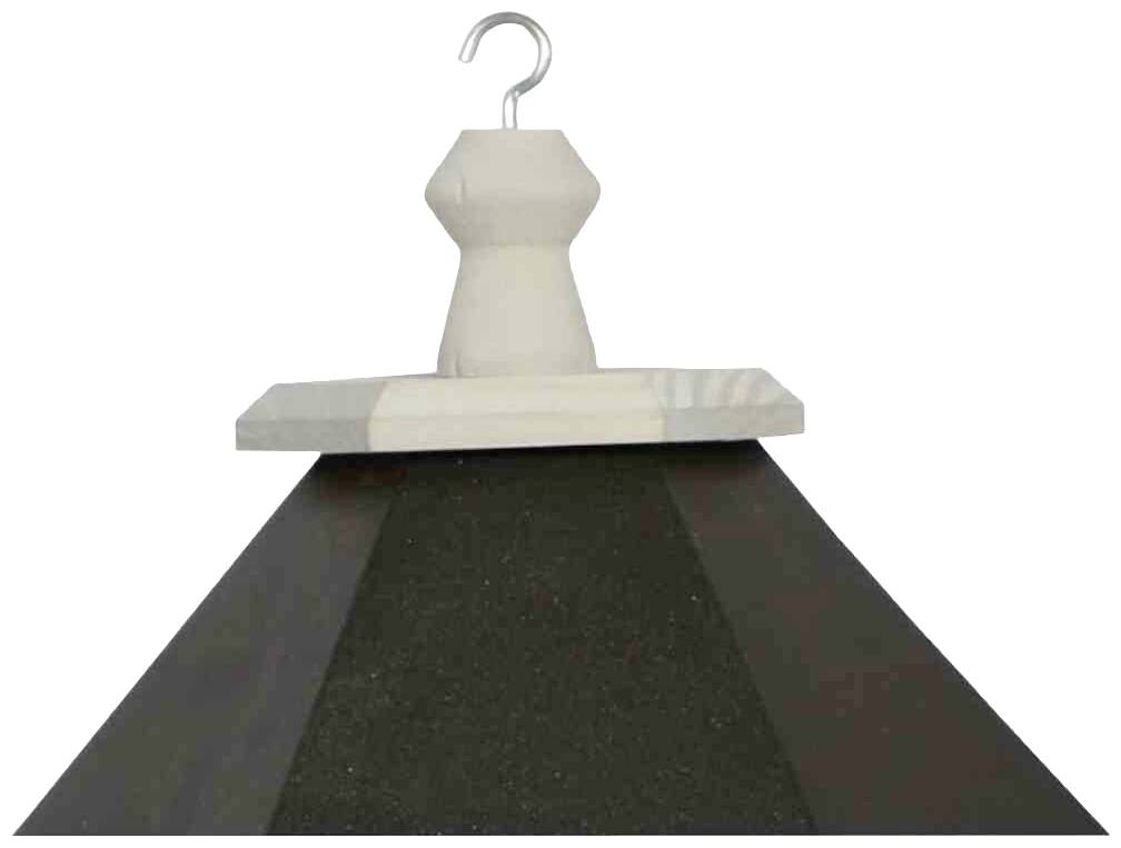 Hakenaufsatz auf einer pyramidenförmigen, mehrschichtigen Basis.