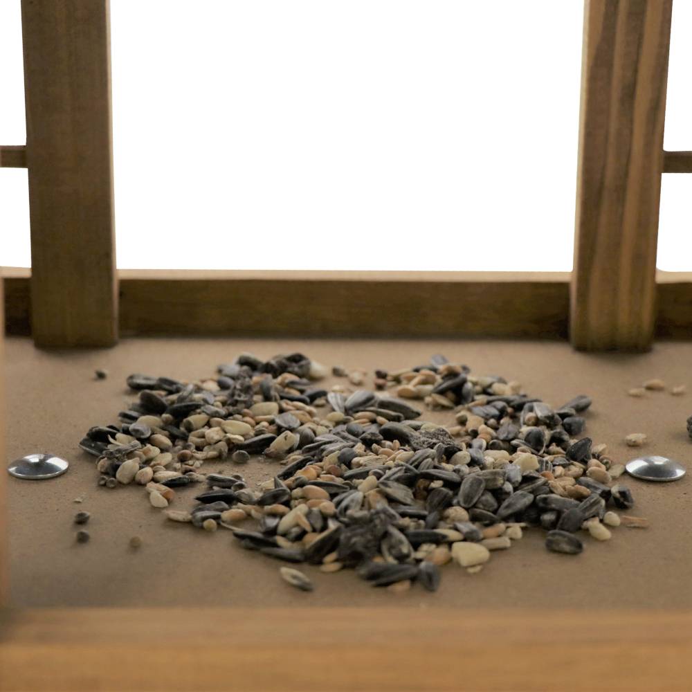 Siena Garden 268721 Vogelfutterhaus Grünfink mit Ständer 1 St.