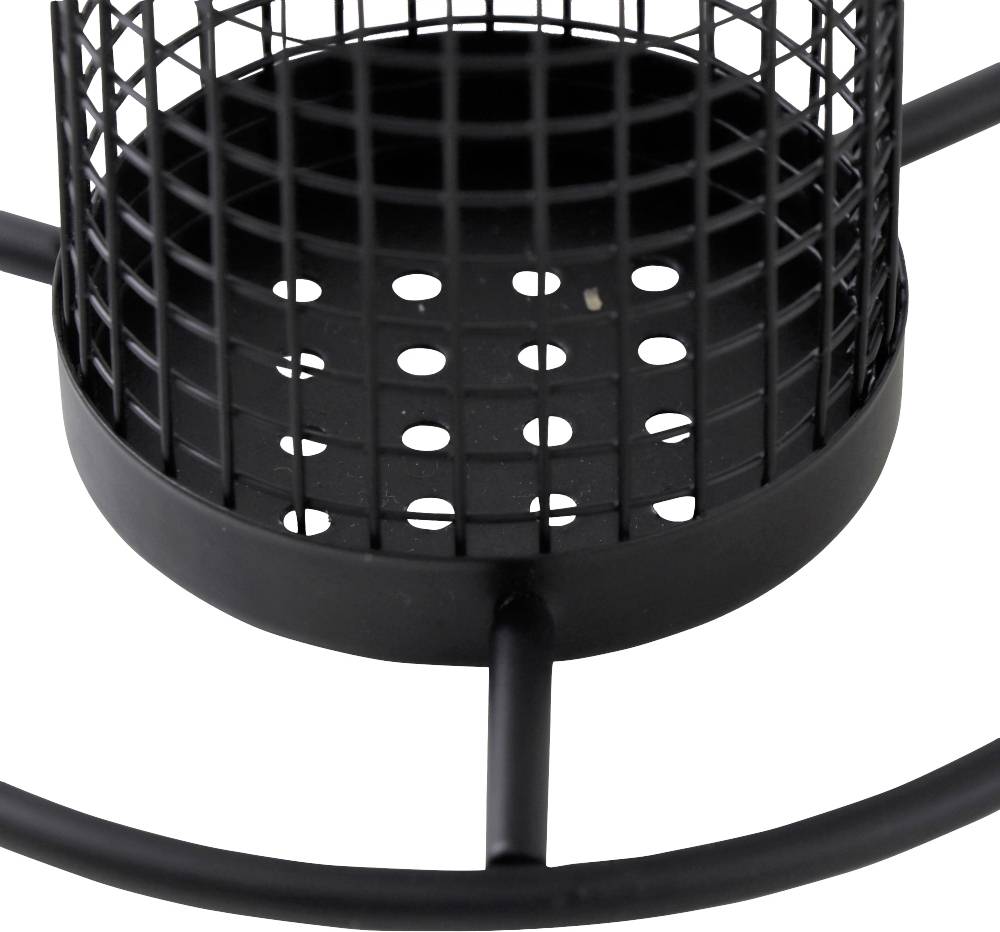 Siena Garden 18779 Futtersäule Matt Black für Meisenknödel 1St.