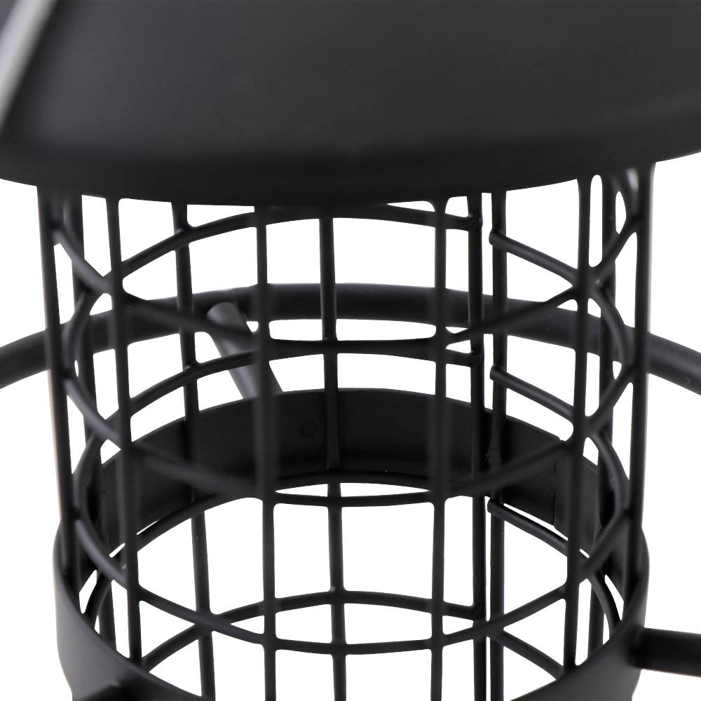 Siena Garden 18779 Futtersäule Matt Black für Meisenknödel 1St.