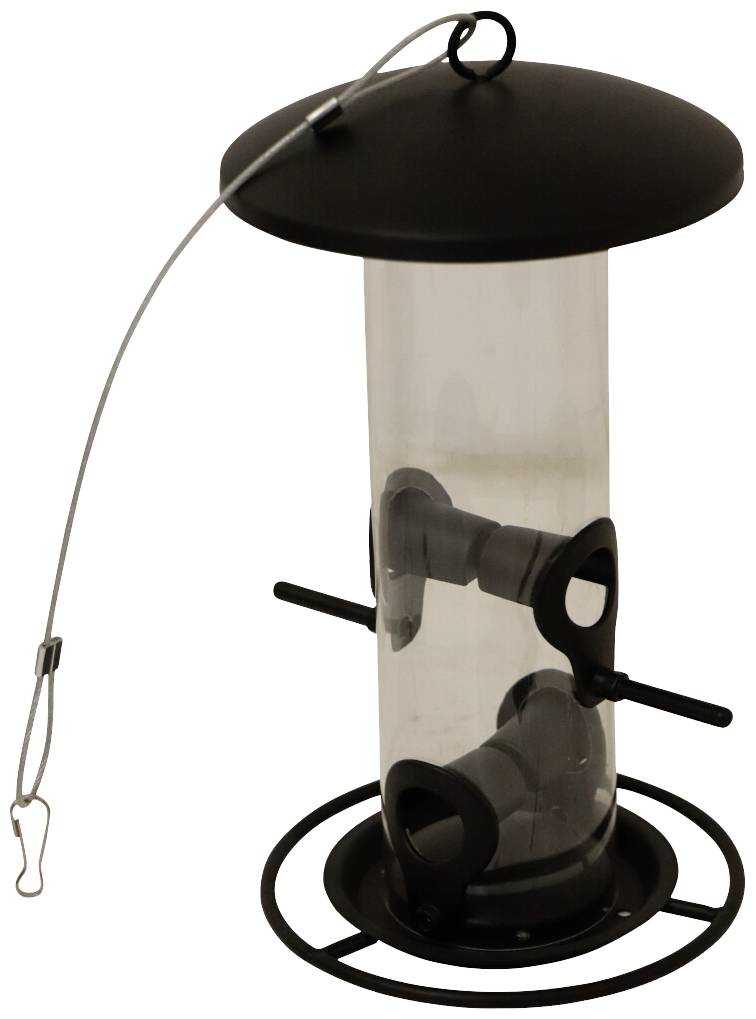 Siena Garden P08347 Futtersäule Matt Black für Mischfutter 1St.