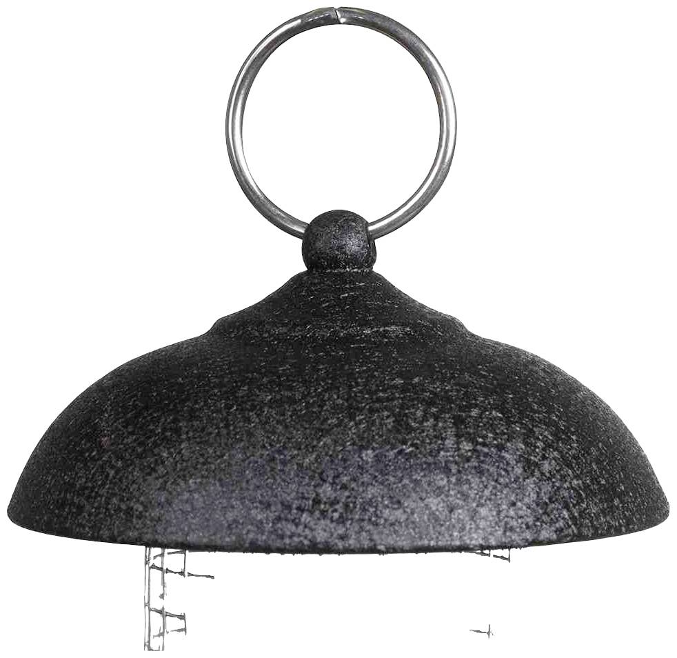 Schwarzer, kuppelförmiger Magnet mit Griff an der Oberseite, geeignet zum Aufhängen von Gegenständen an Metalloberflächen.