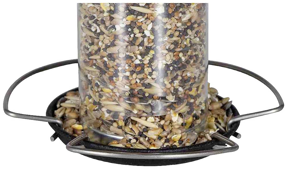 Siena Garden D37191 Vogelfuttersäule Steel für Mischfutter 1St.