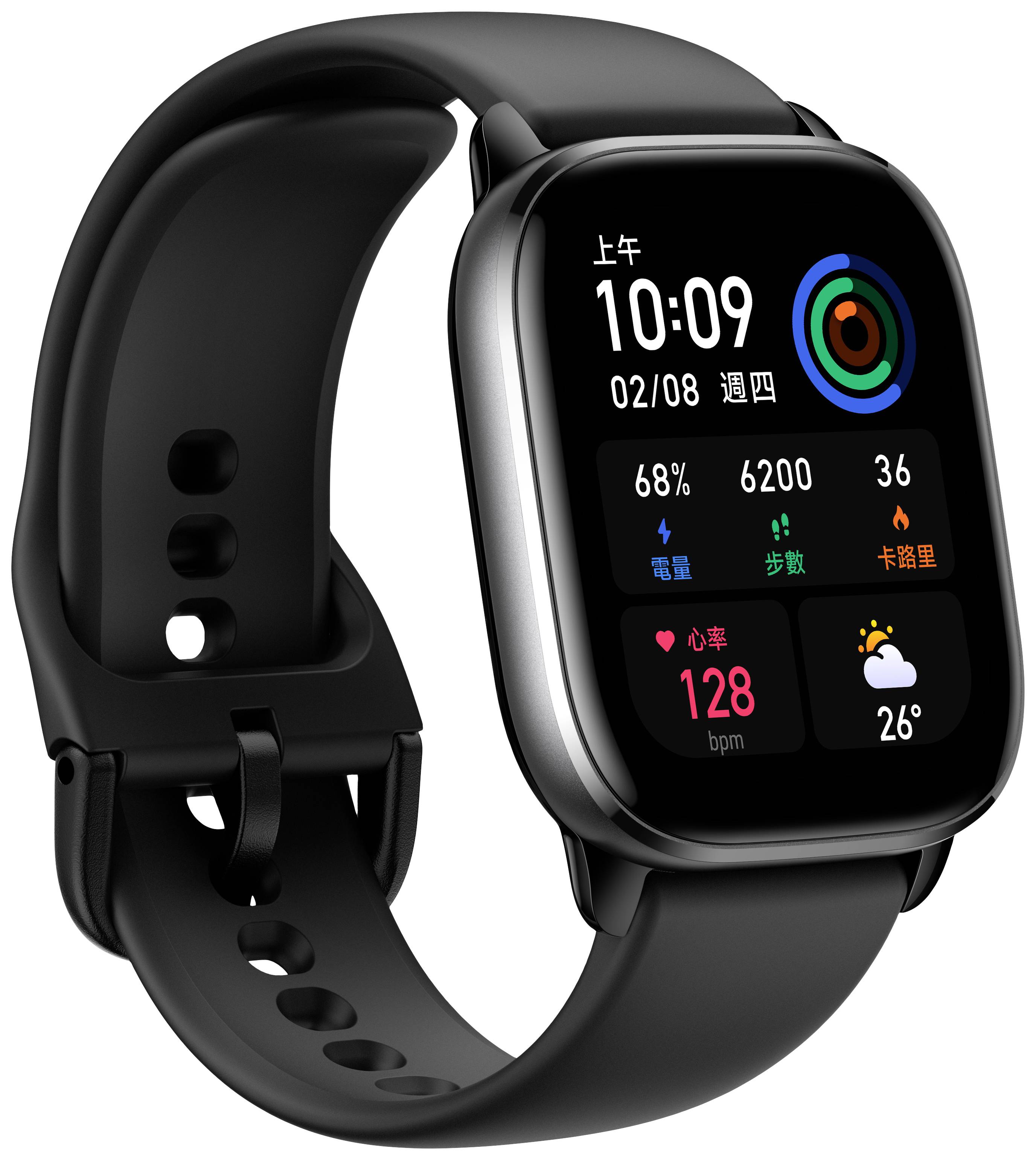 Amazfit GTS 4 Mini Smartwatch 42 mm Schwarz