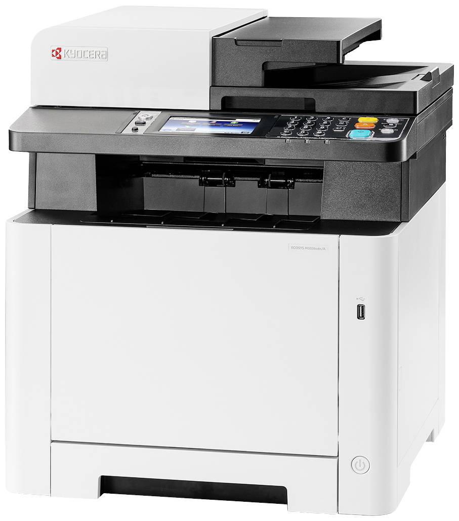 Kyocera ECOSYS M5526cdn/A Farblaser Multifunktionsdrucker A4 Drucker, Scanner, Kopierer LAN, Duplex, Duplex-ADF