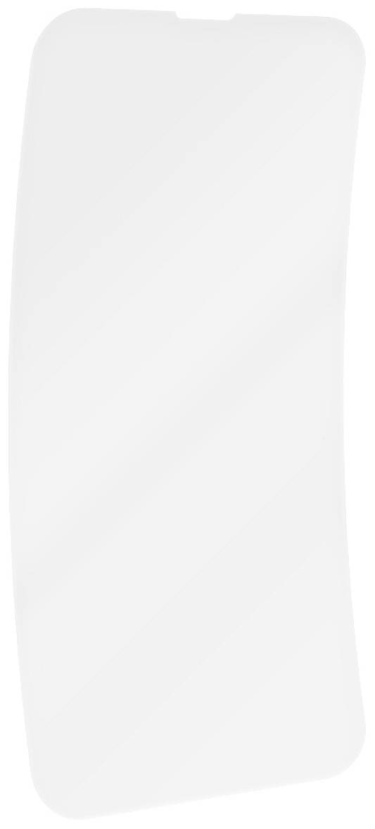 Glasbildschirm eines Mobiltelefons in gebogenem Design, blass gefärbt, ohne sichtbare Details oder Muster.