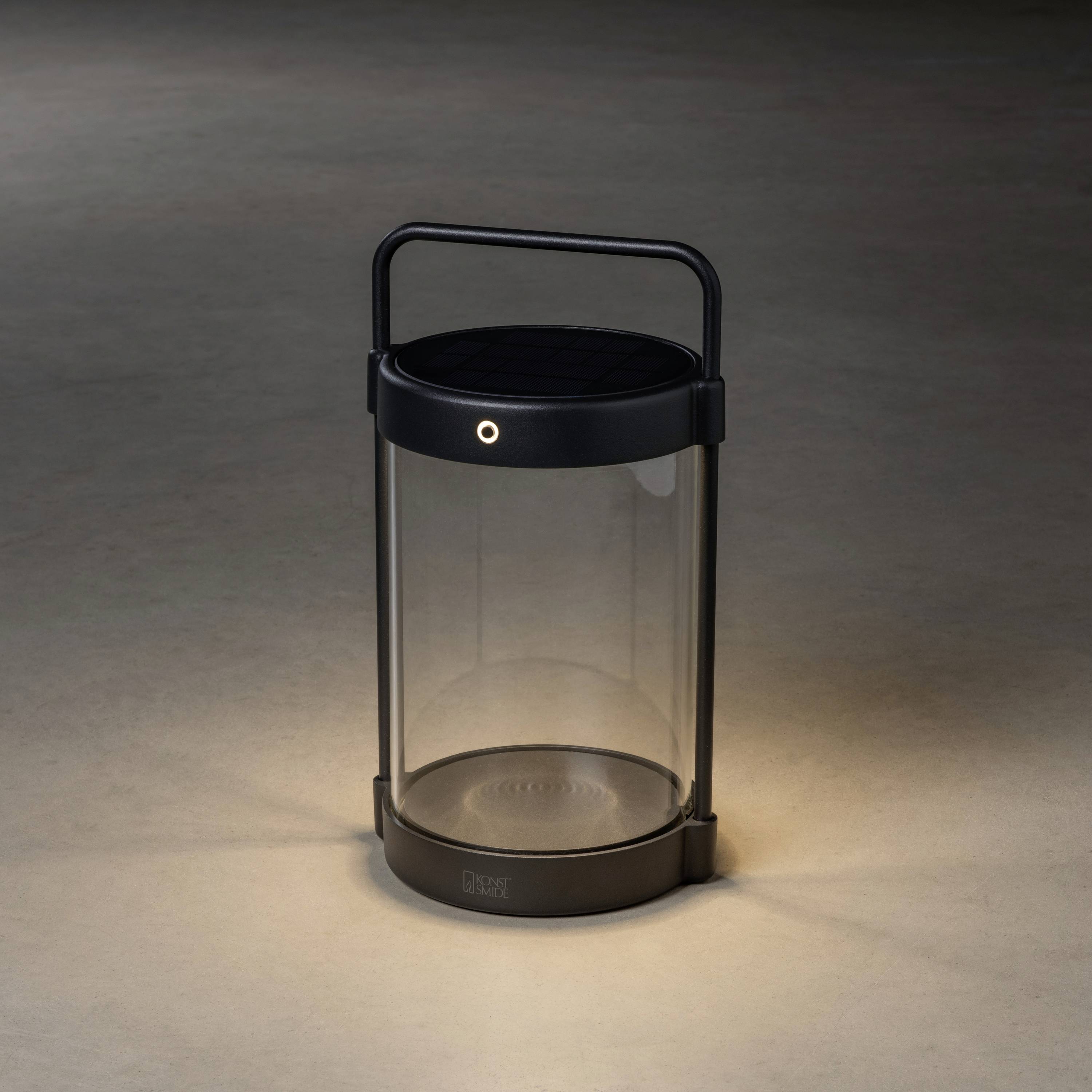 Konstsmide Crotone schwarz 7822-750 Solar-Außenwandleuchte LED 2W Schwarz