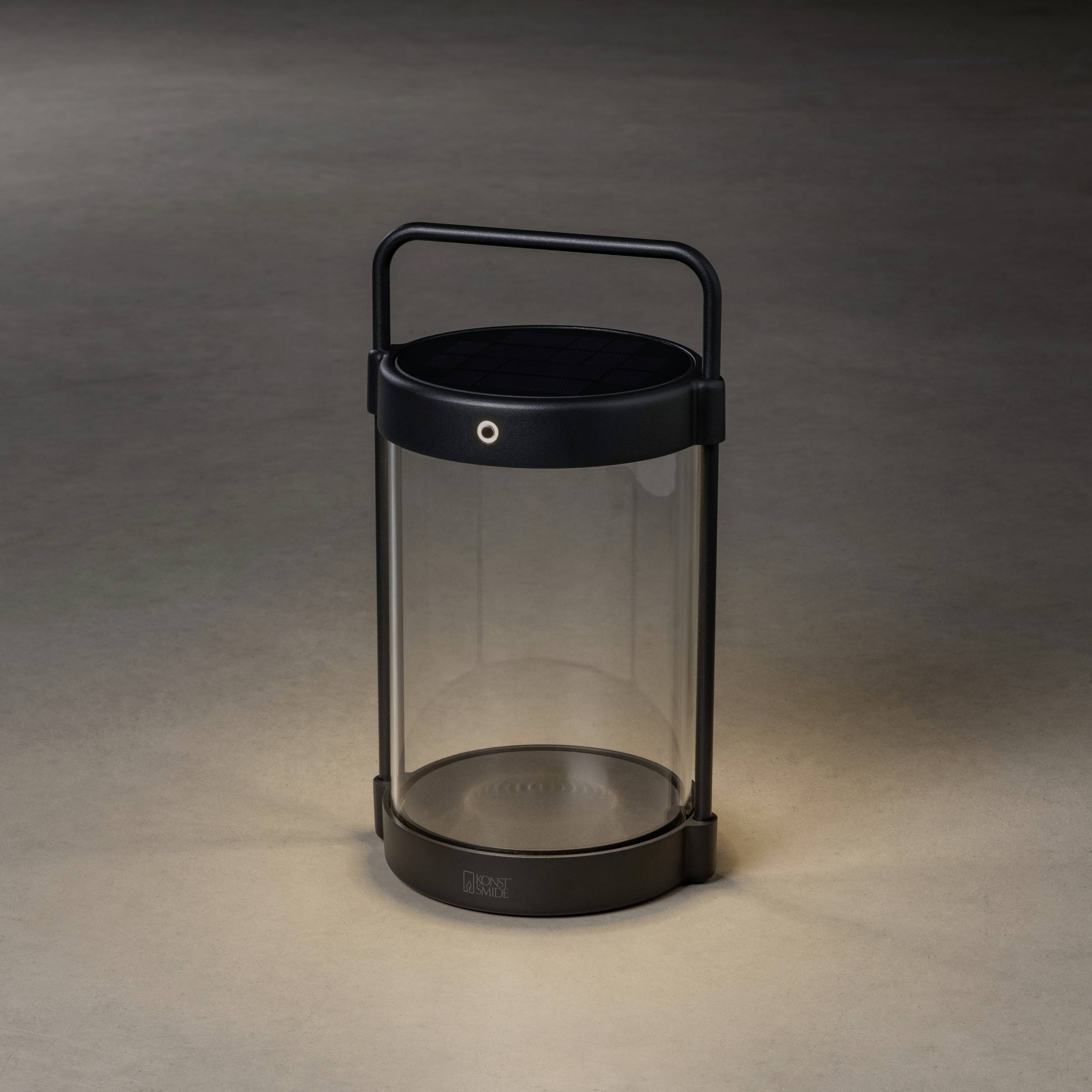 Konstsmide Crotone schwarz 7822-750 Solar-Außenwandleuchte LED 2W Schwarz