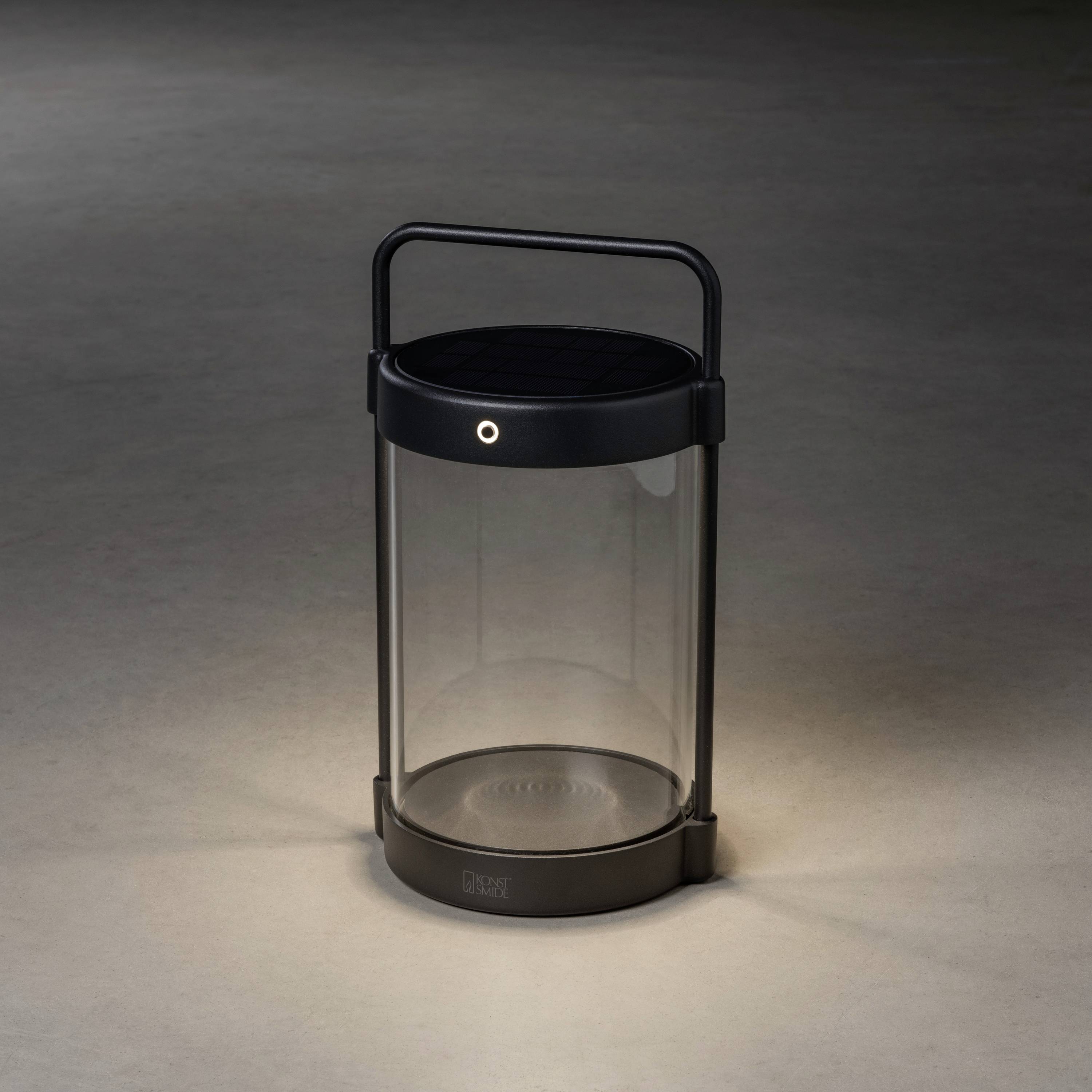 Konstsmide Crotone schwarz 7822-750 Solar-Außenwandleuchte LED 2W Schwarz