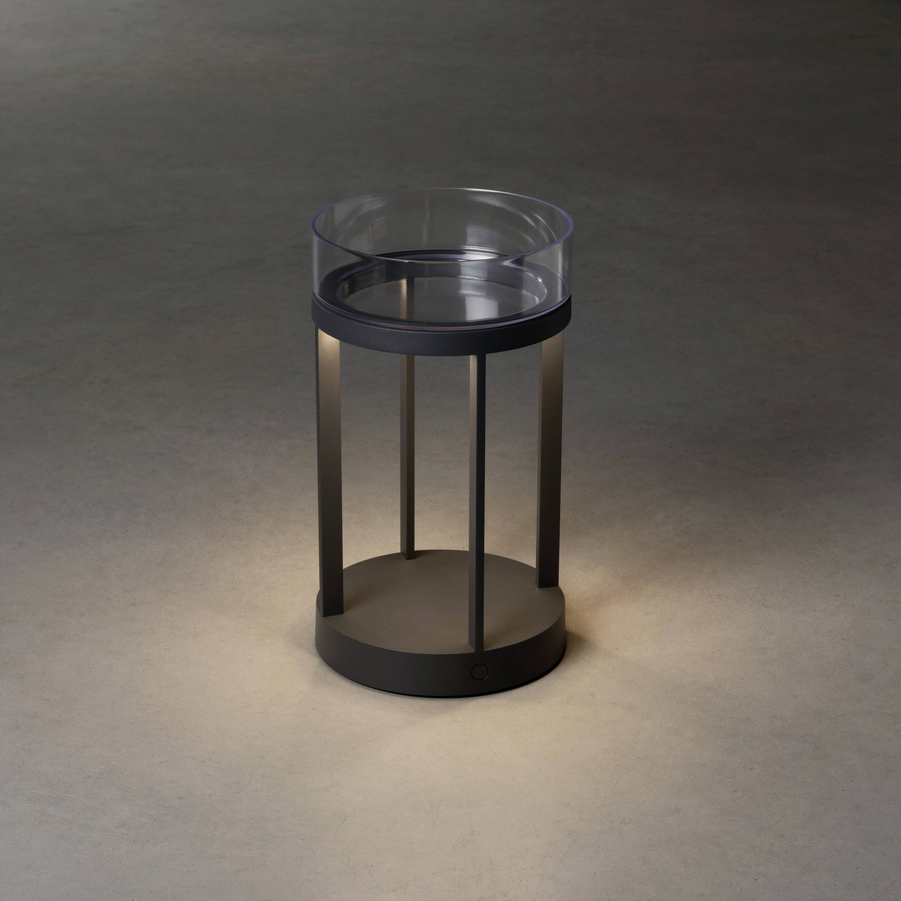 Konstsmide Chieti grau 7821-300 LED-Laterne LED 2.5W Dunkelgrau