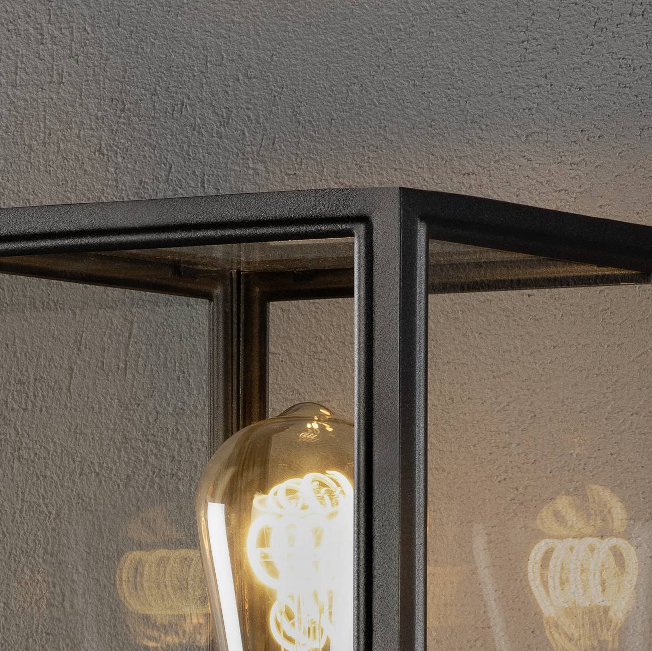 Konstsmide Carpi schwarz 7352-750 Außenwandleuchte E27 Schwarz