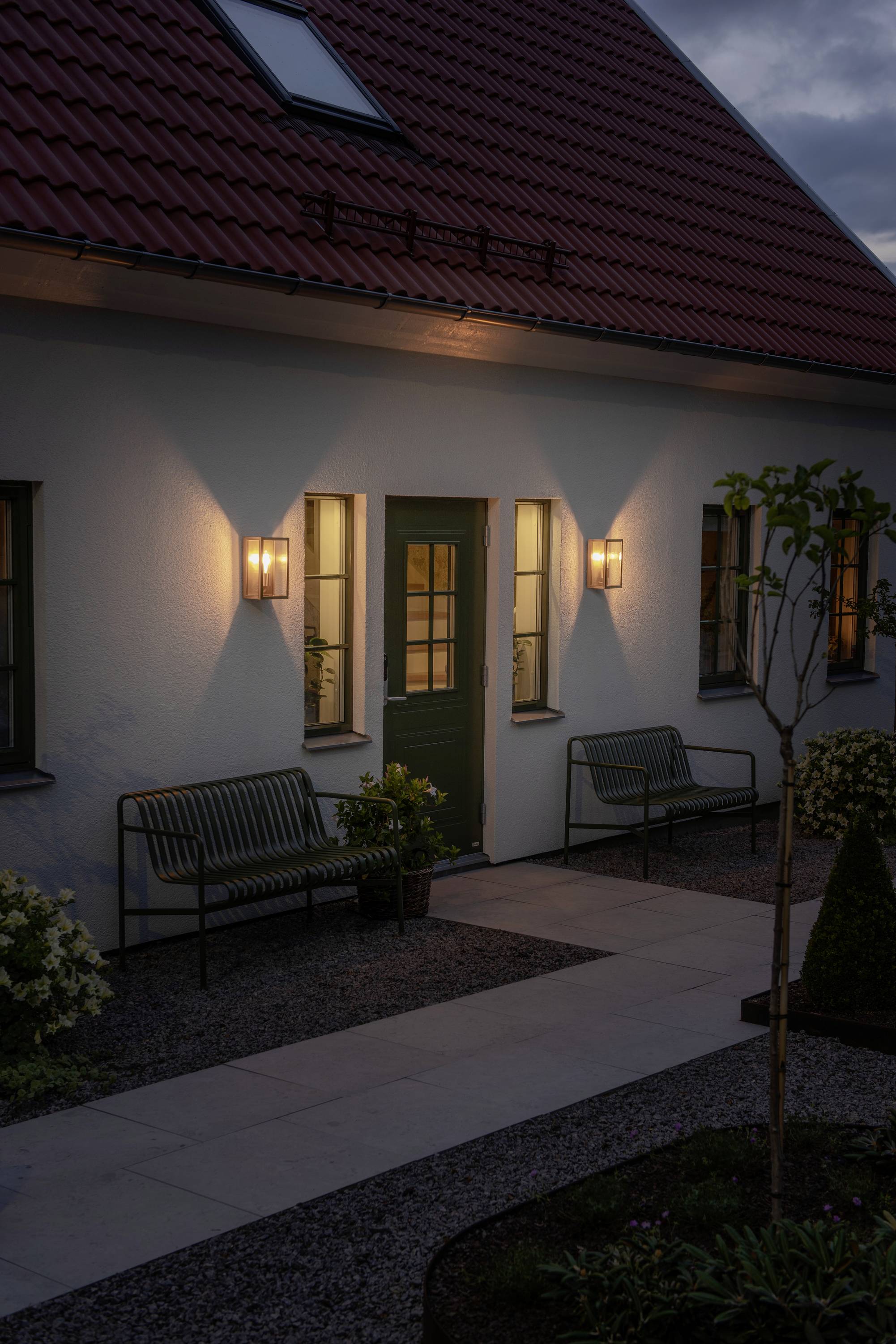 Konstsmide Carpi Messing 7347-800 Außenwandleuchte E27 Messing