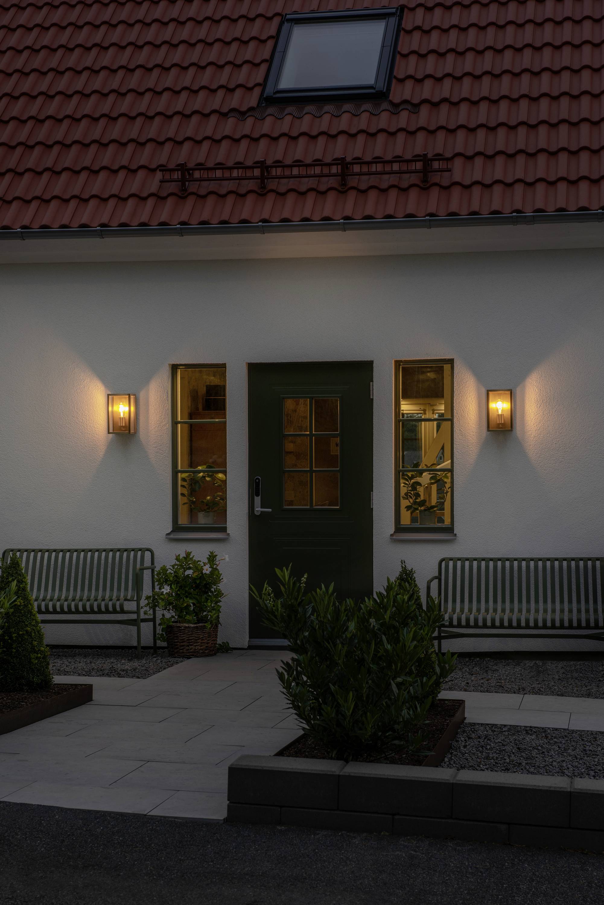 Konstsmide Carpi Messing 7347-800 Außenwandleuchte E27 Messing