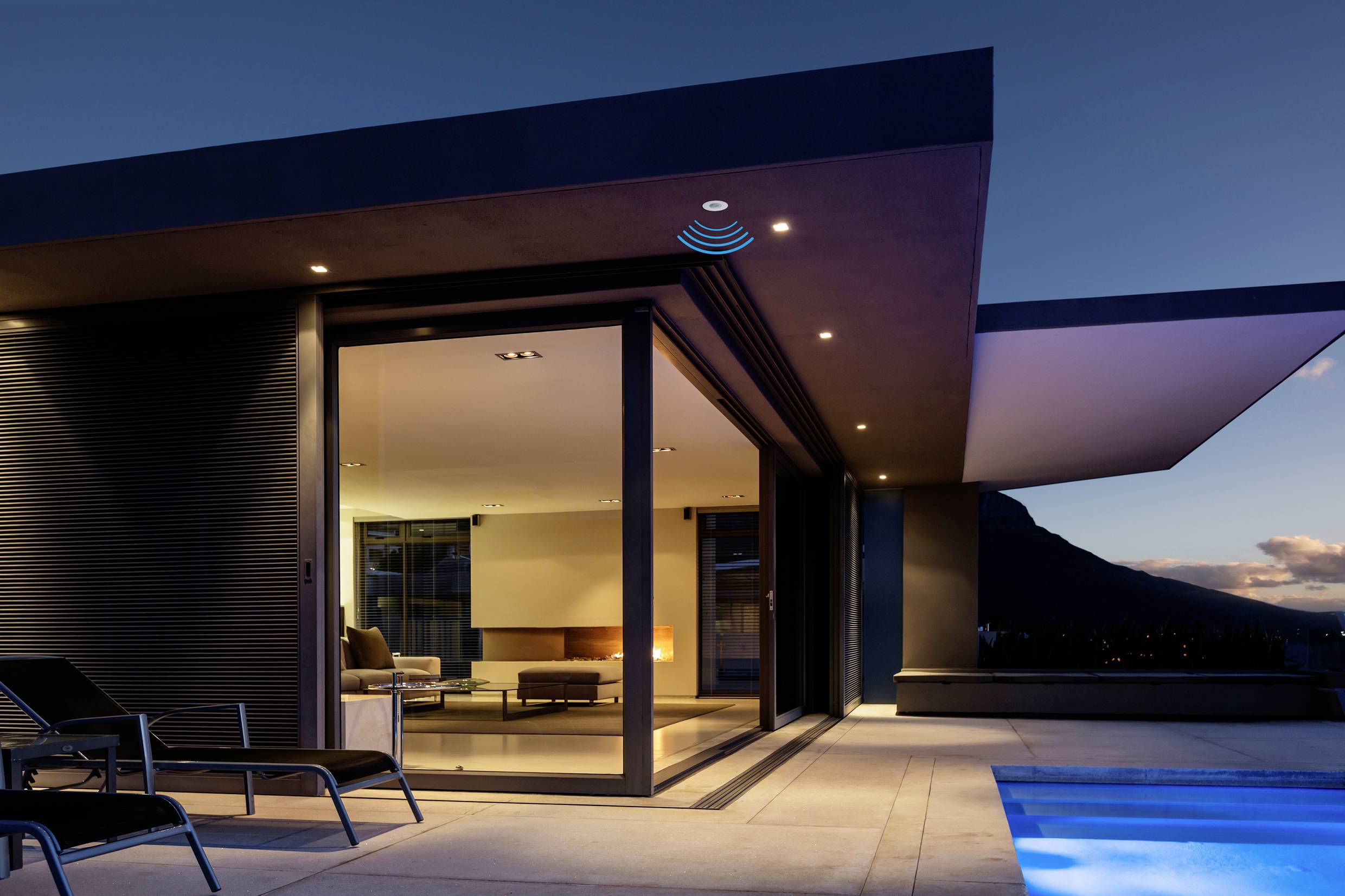 Sygonix SY-5251906 Decke, Einbau Decken-Bewegungsmelder 360° Relais Weiß IP65