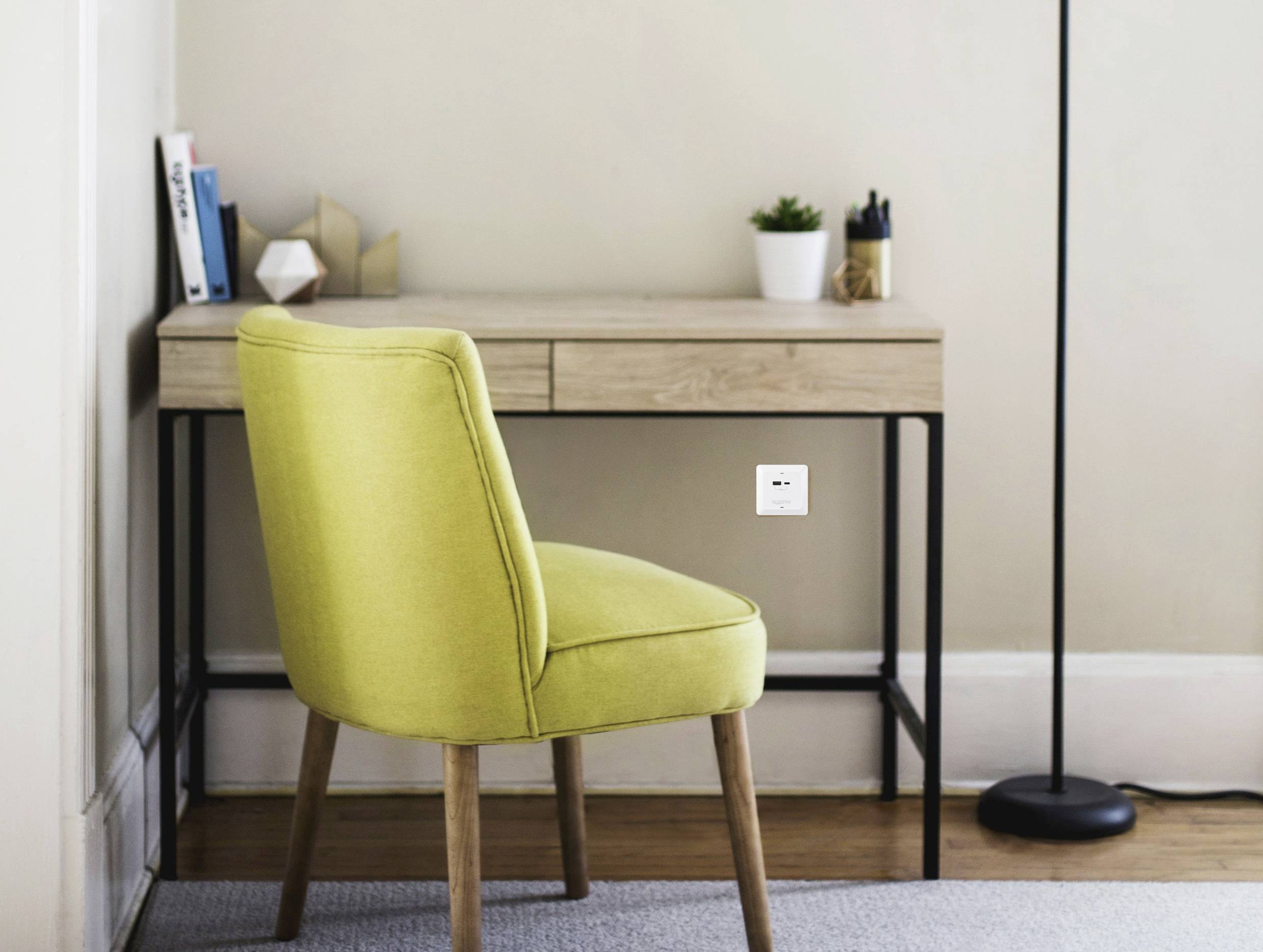 Sygonix SY-5251910 USB-Ladesteckdose Überspannungsschutz, mit USB-C®, mit USB-Ladeausgang Weiß