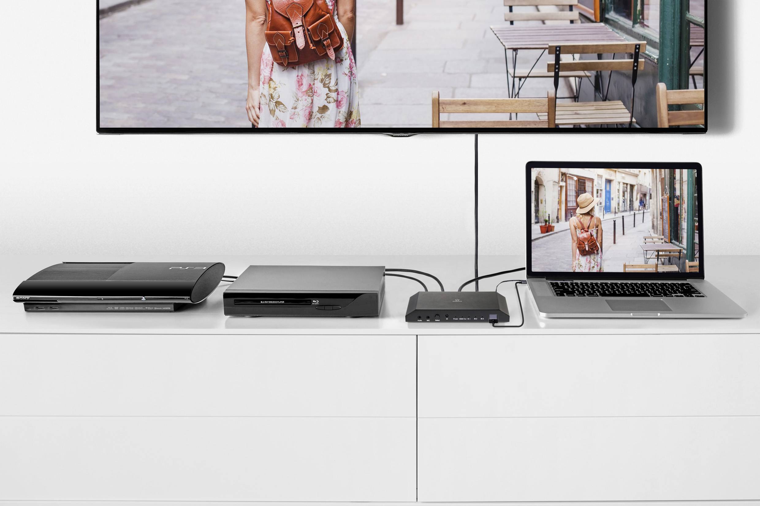 Renkforce RF-HVC-300 3 Port Video Capture System USB Full-HD-Auflösung, Livestream-Funktion