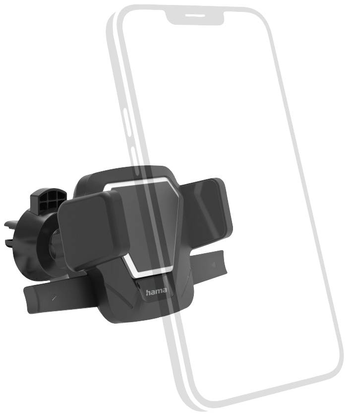 Hama Easy Snap Handy-Kfz-Halterung Lüftungsgitter 360° drehbar Passend für Breite: 55 - 85 mm
