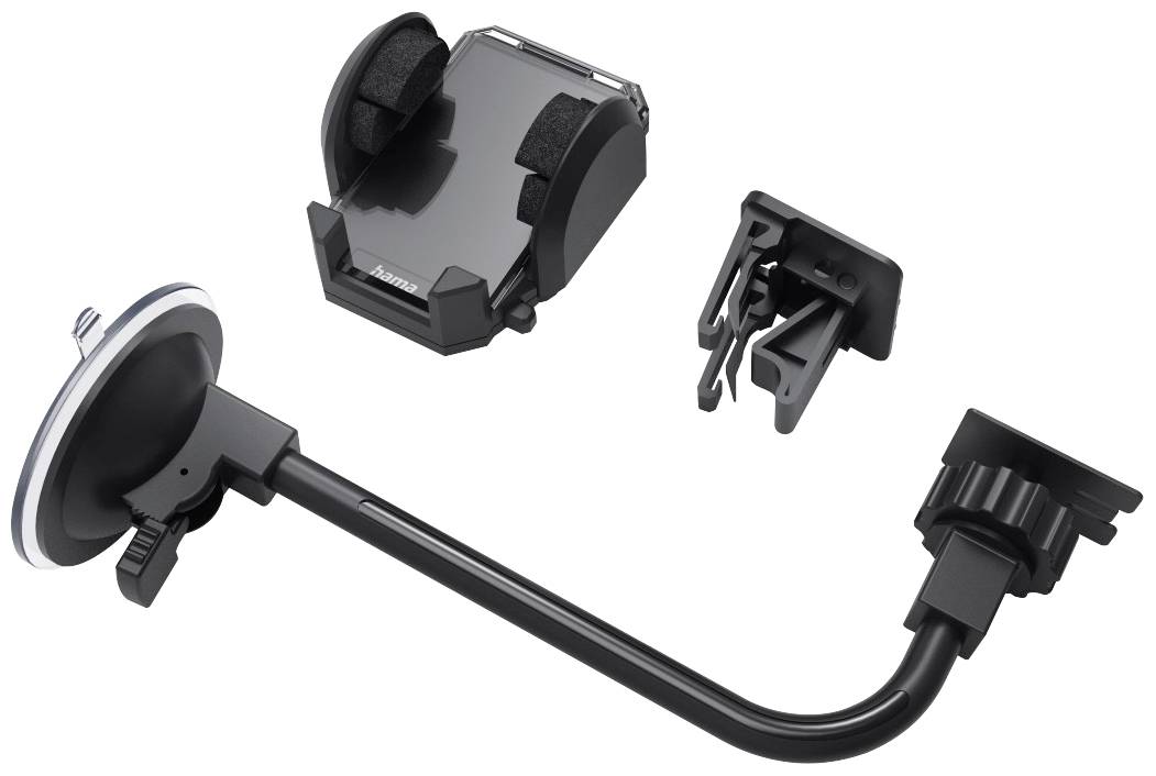 Hama Multi Handy-Kfz-Halterung Saugnapf, Lüftungsgitter 360° drehbar Passend für Breite: 40 - 110mm