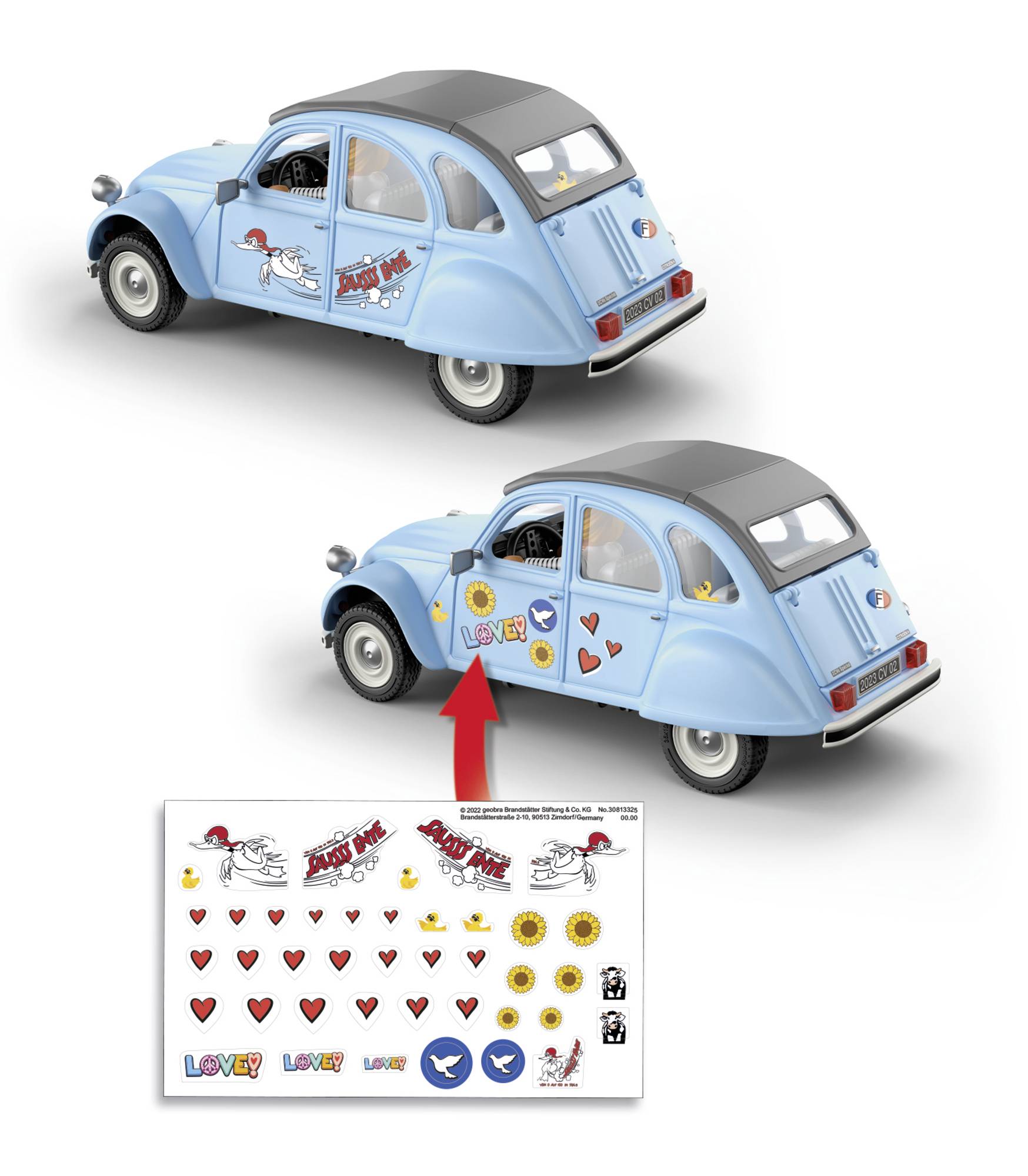 Playmobil Collection Classic, La Voiture Citroën 2cv 1949 (70640) A93